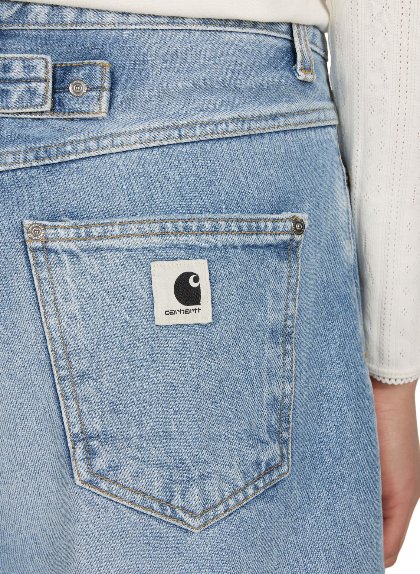 Bermuda Belmont en denim de coton CARHARTT WIP Bleu