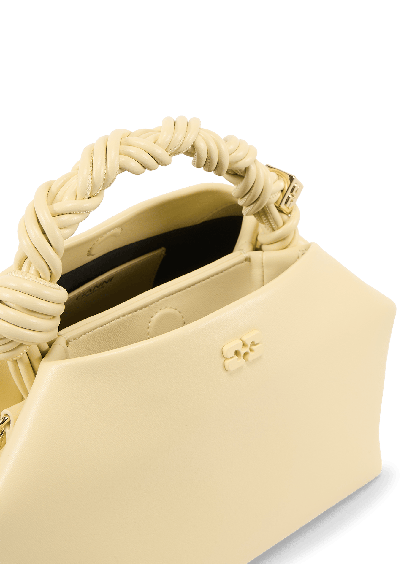Cleo leather handbag GANNI Yellow