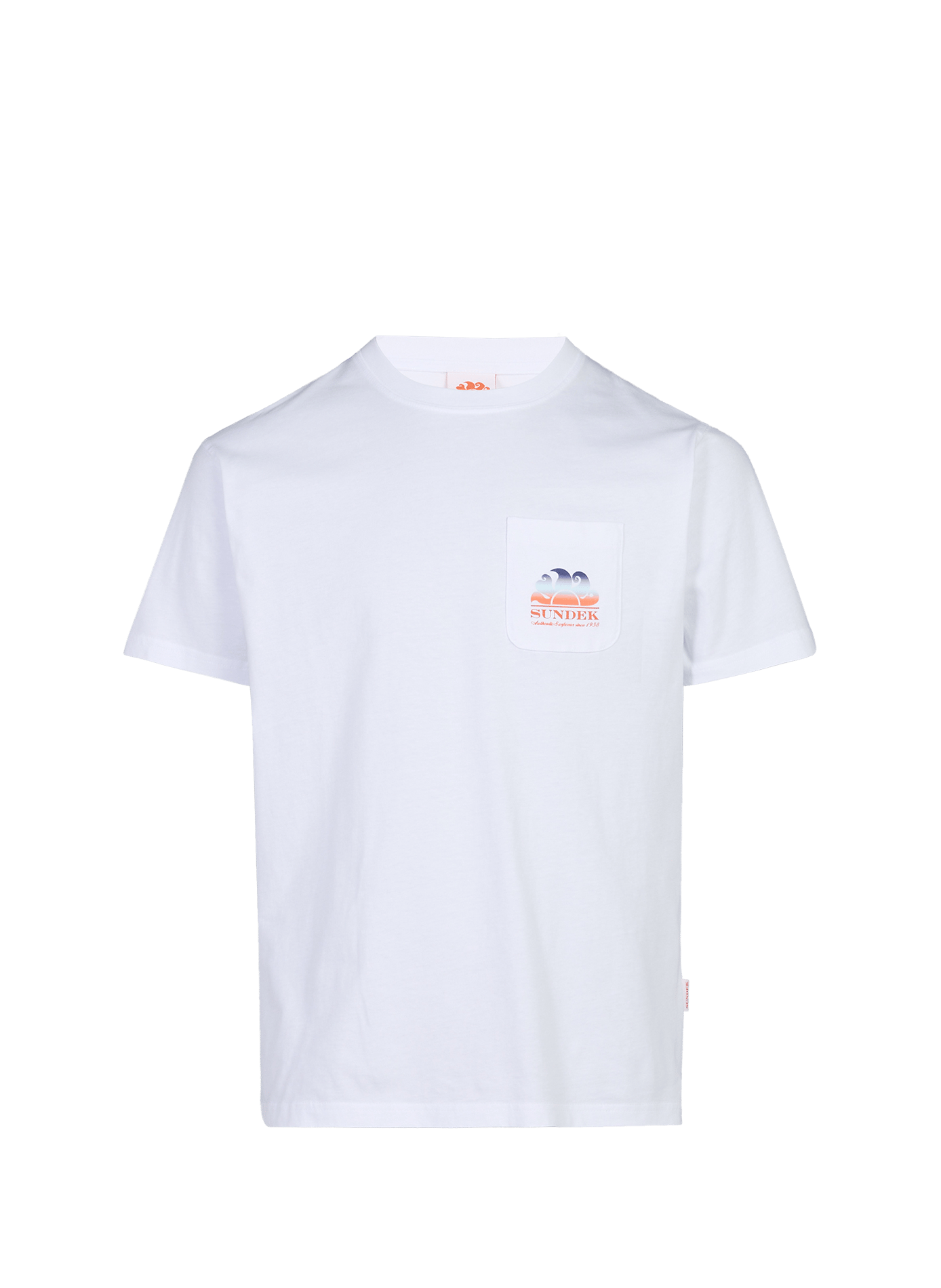 Round neck printed t-shirt SUNDEK White