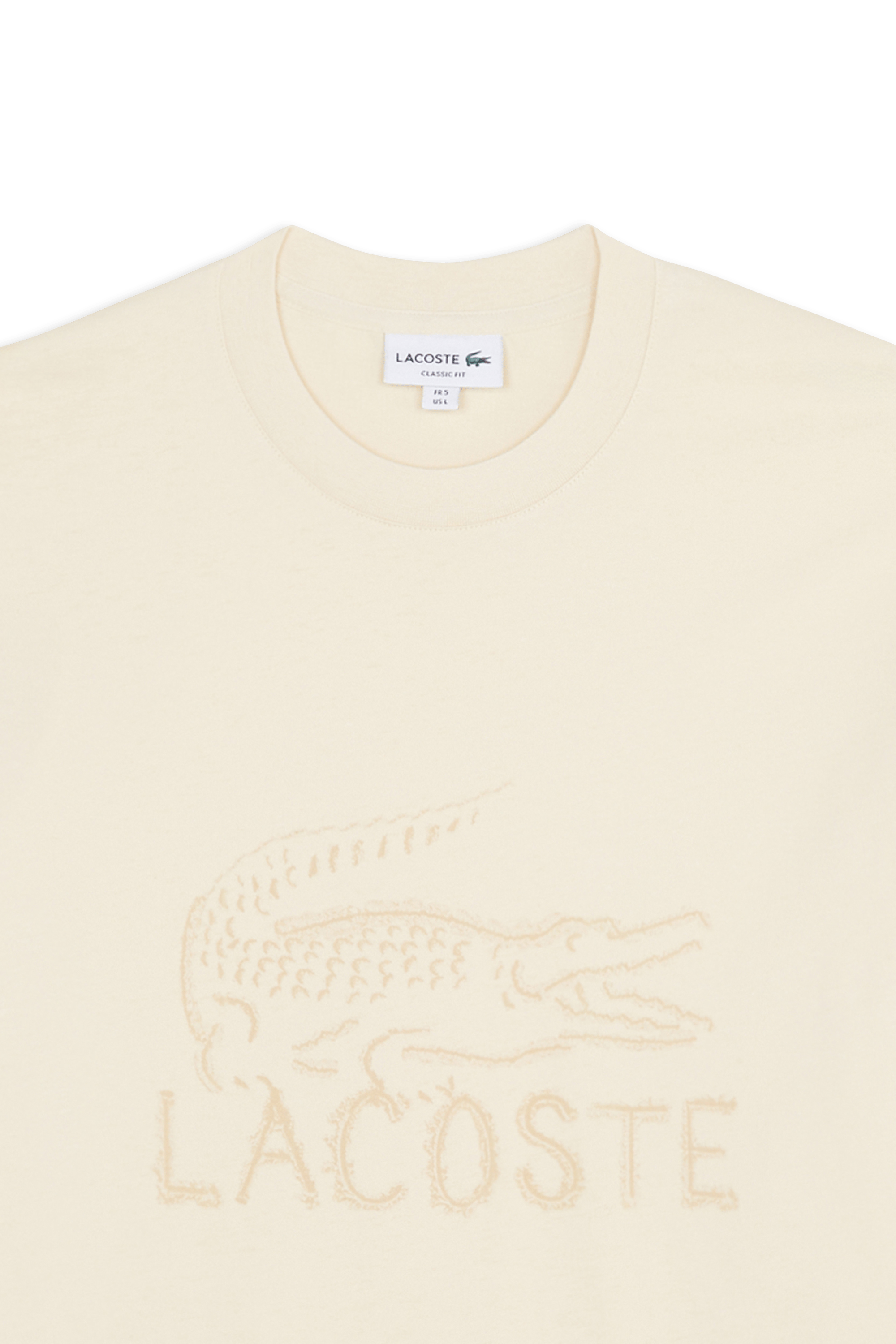 T-shirt tee-shirt LACOSTE Beige