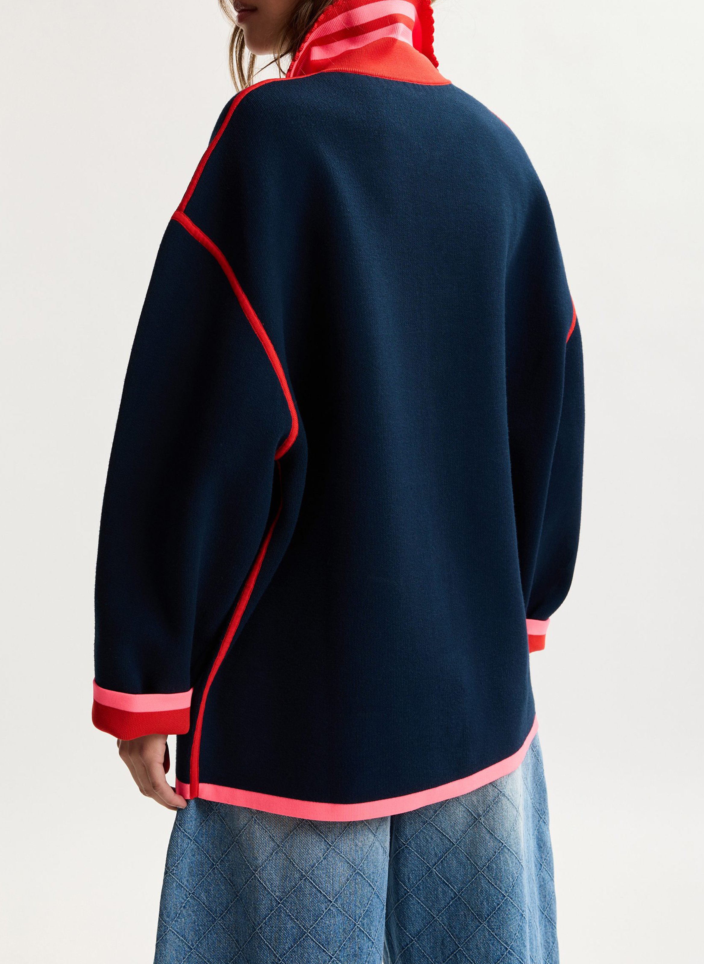 Cardigan oversize col classique kokorico ESSENTIEL ANTWERP Bleu