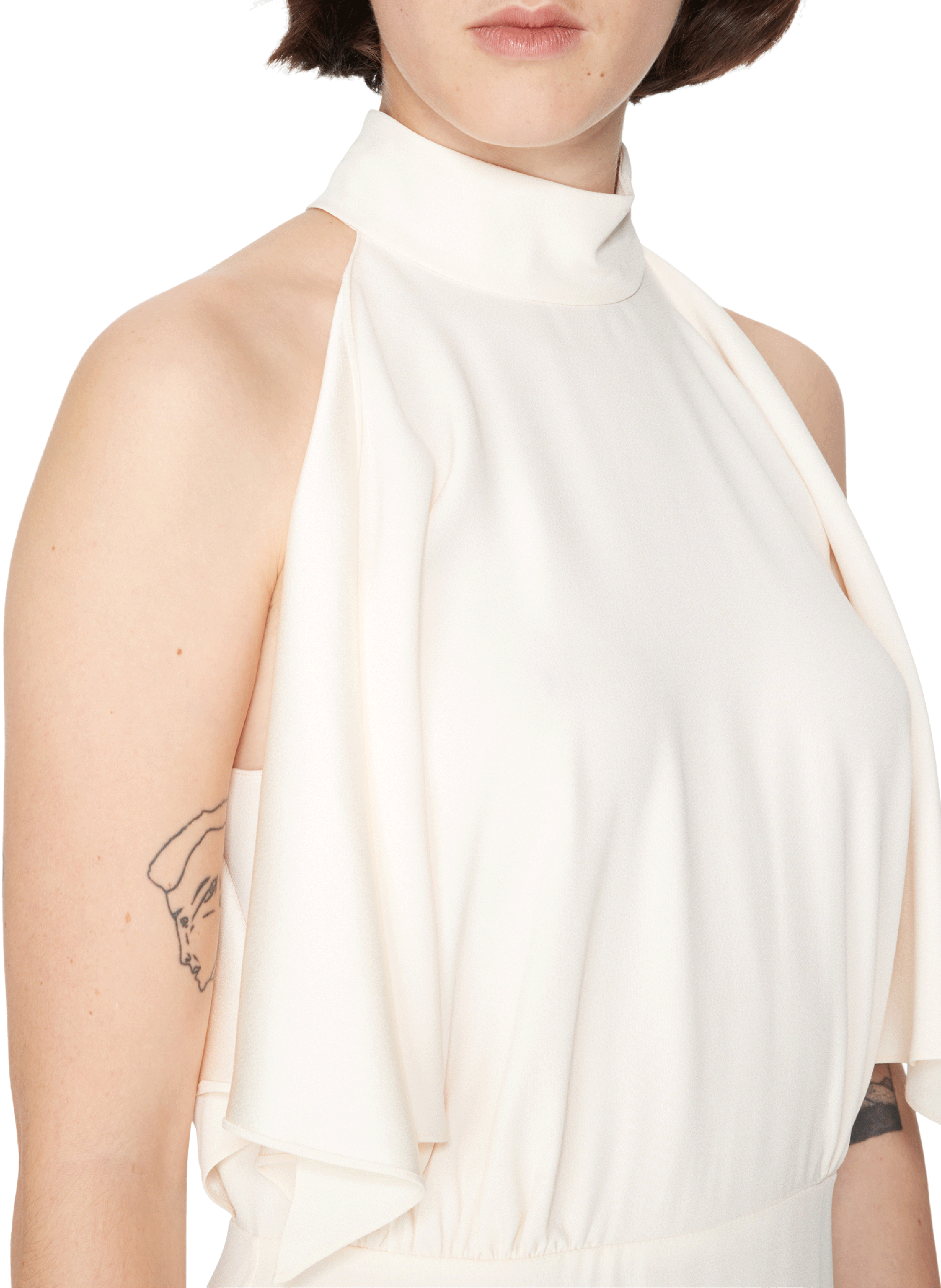 Robe à volants  PRADA Beige
