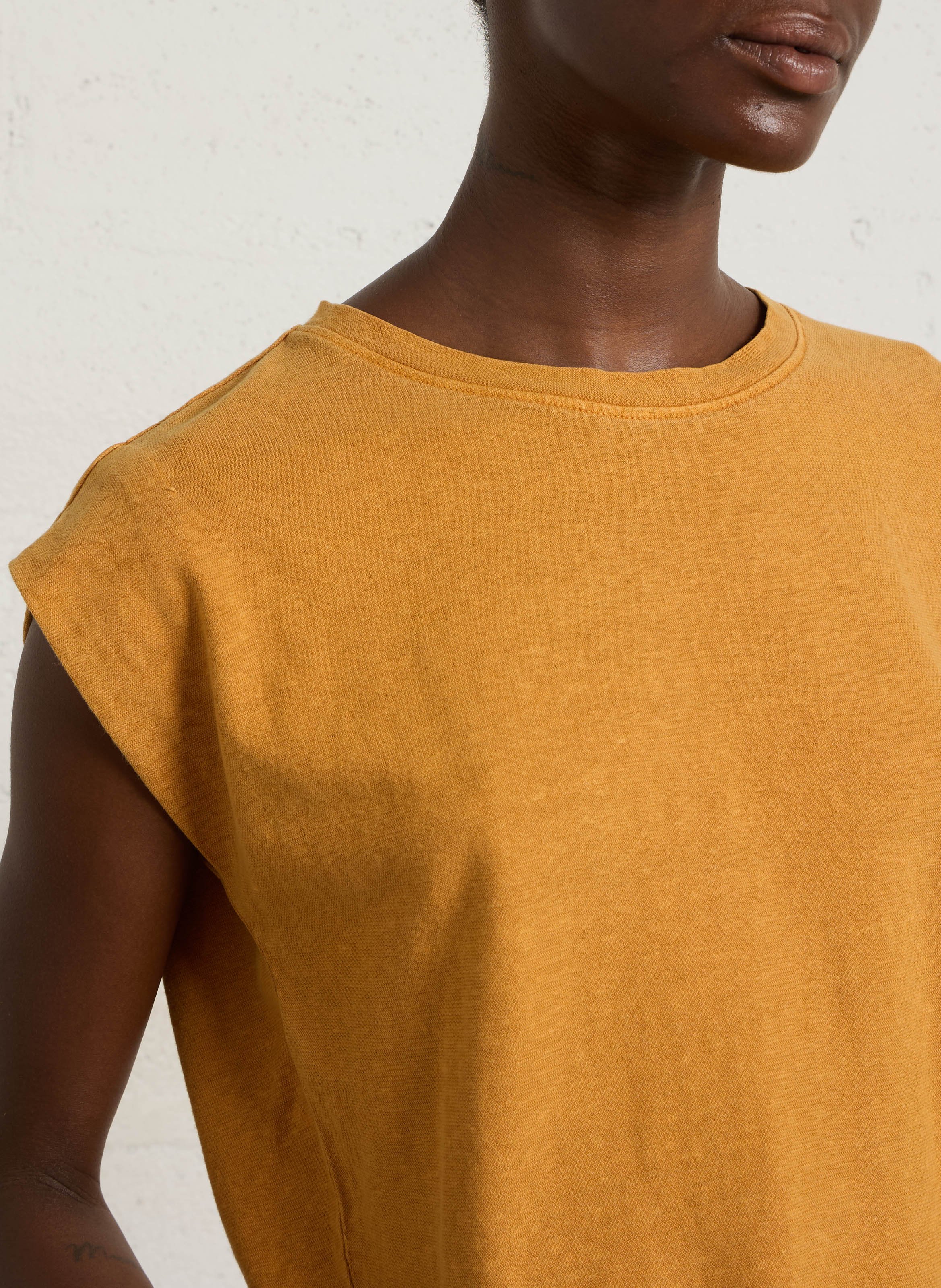 Tee-shirt col rond loic | Doré MAISON 123 Femme
