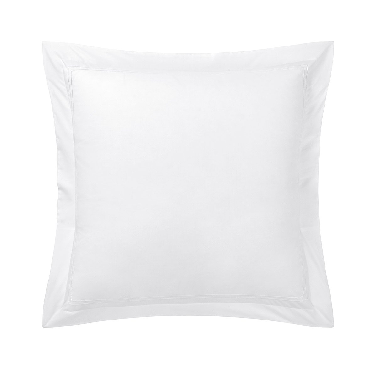 Taie d'oreiller en percale de coton, duo BlancYVES DELORME