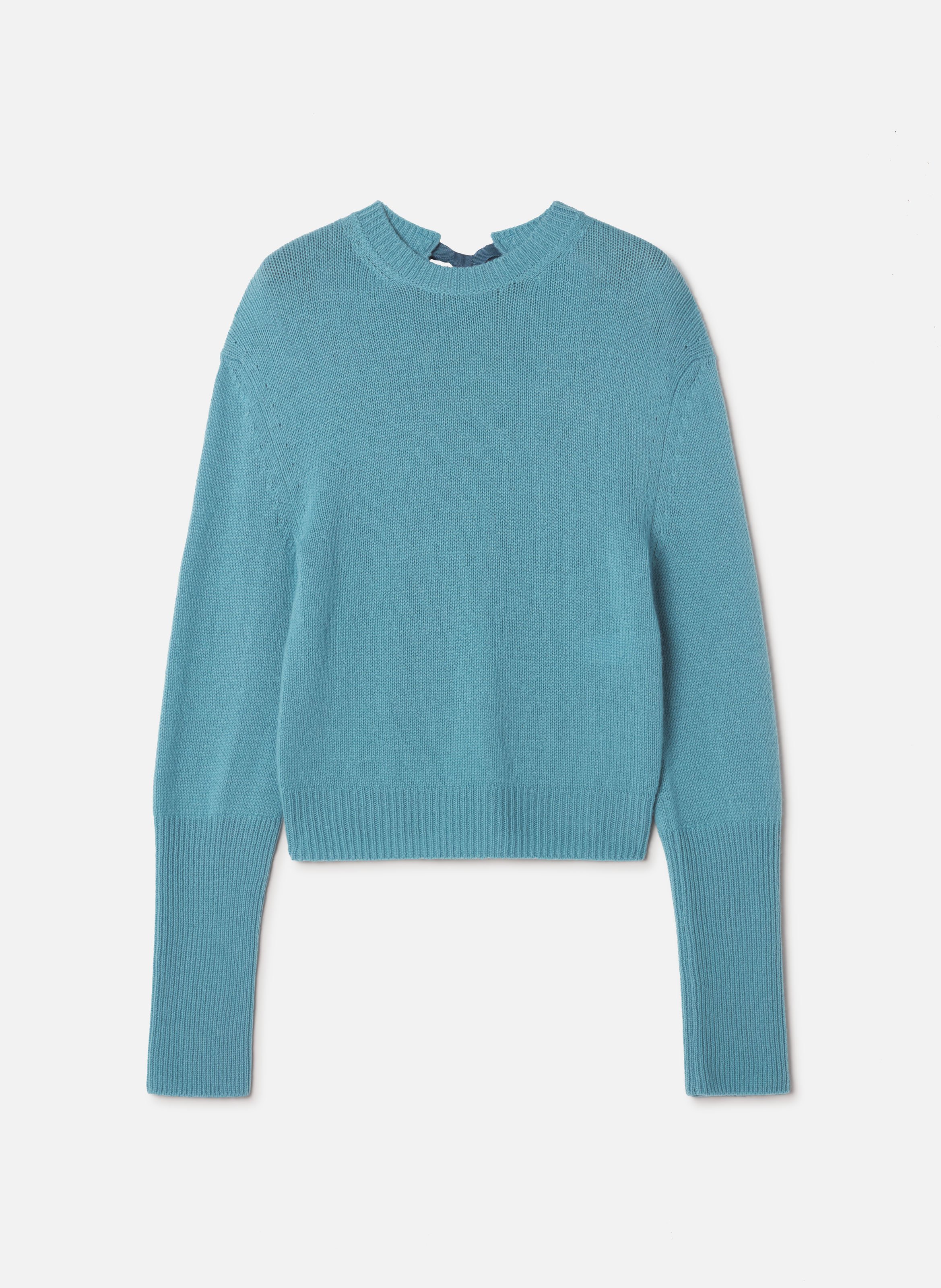 Pull détail gros grain en cachemire LANVIN Bleu
