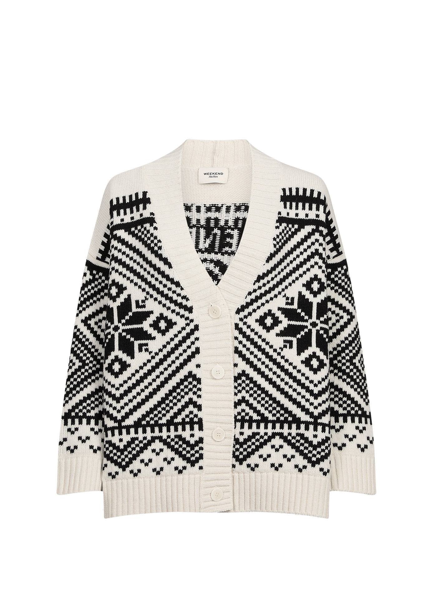 Oversized wool cardigan MAX MARA WEEK END Black
