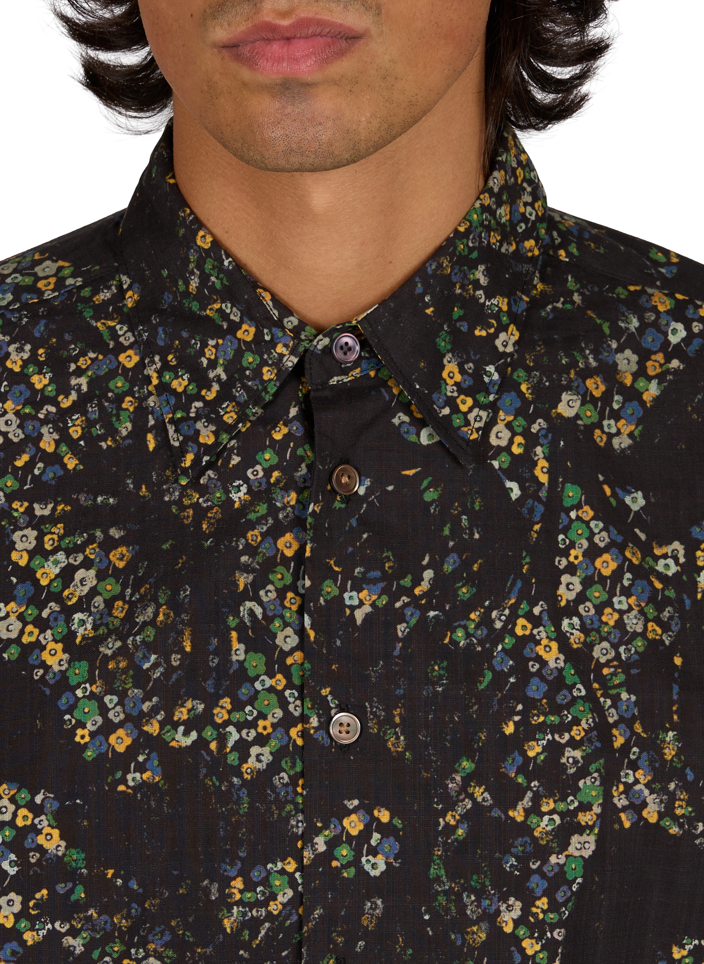 Printed straight shirt PAUL SMITH Black