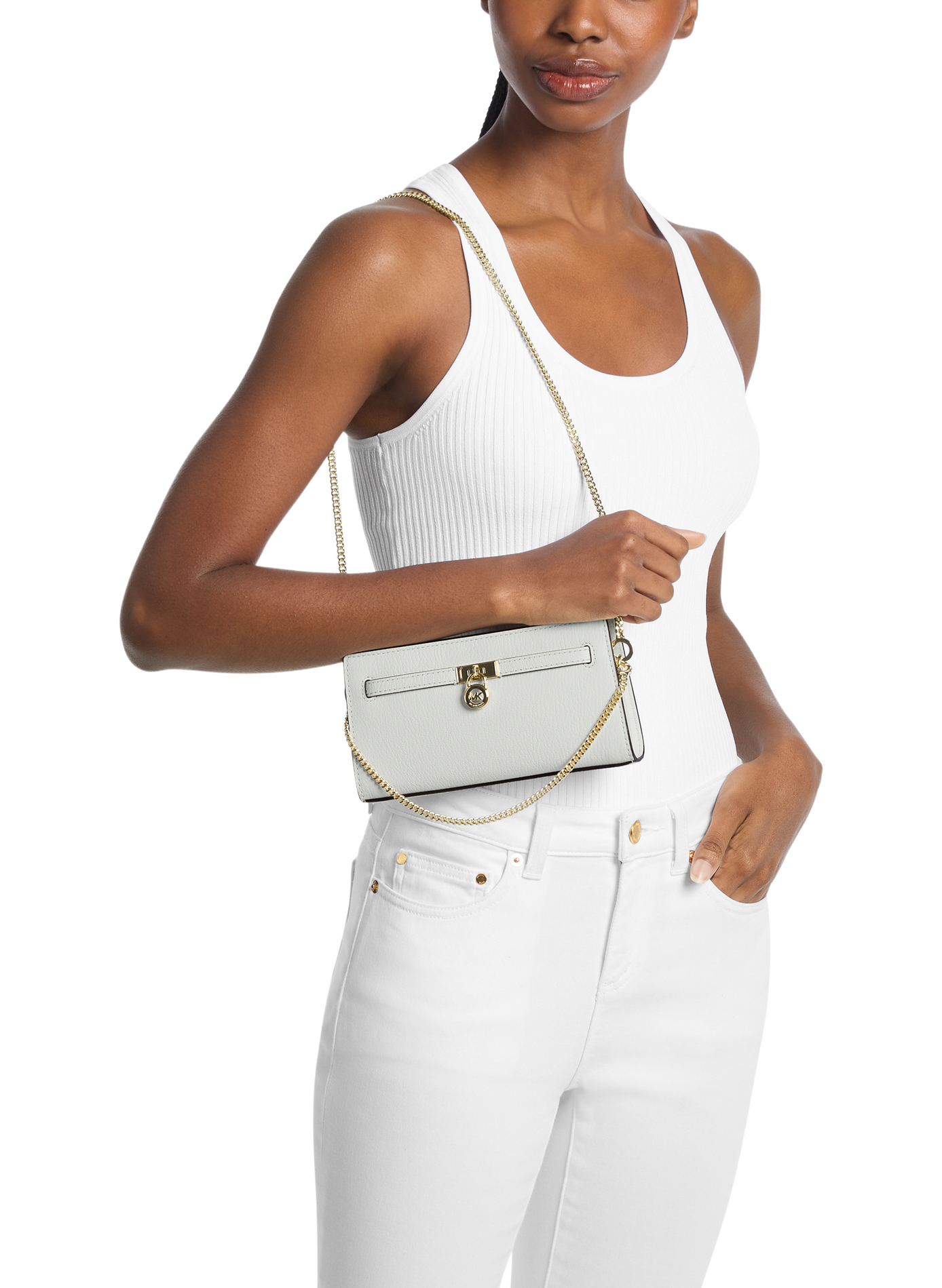 Rinderleder Brieftasche MICHAEL KORS Beige
