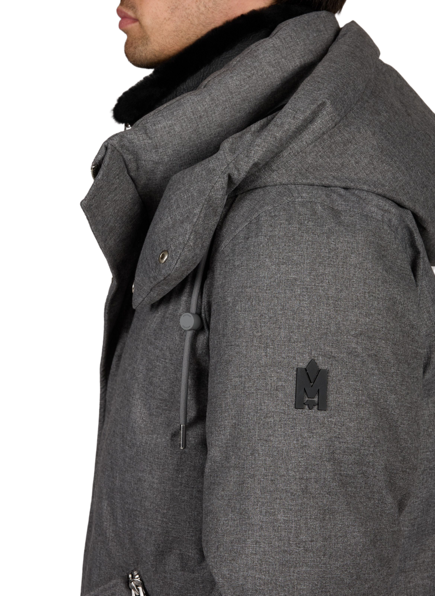 Sullivan-FN Mantel mit weitem, hohem Kragen MACKAGE Grau