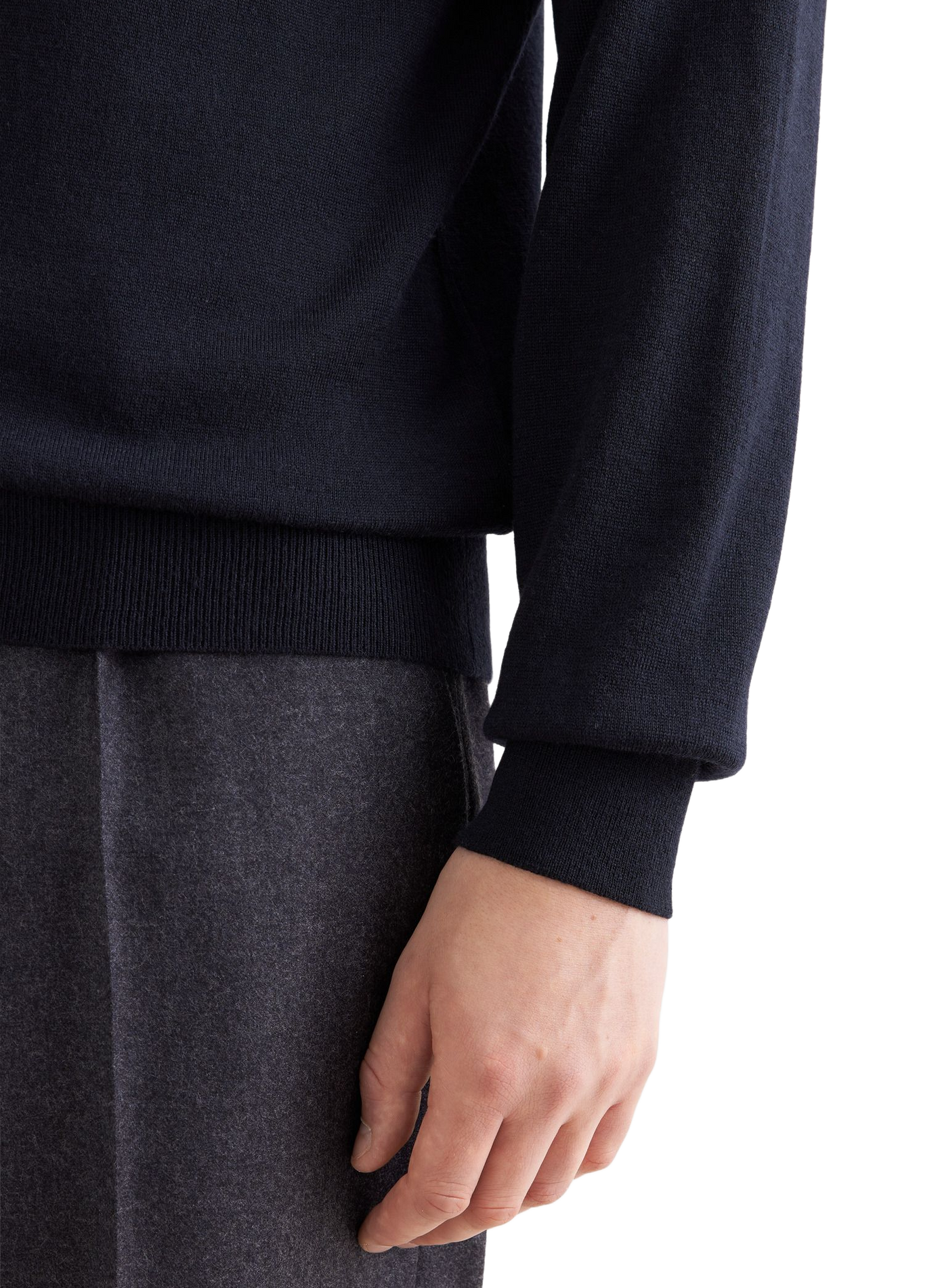 Gerader Wollpullover mit Stehkragen SEIDENSTICKER Blau