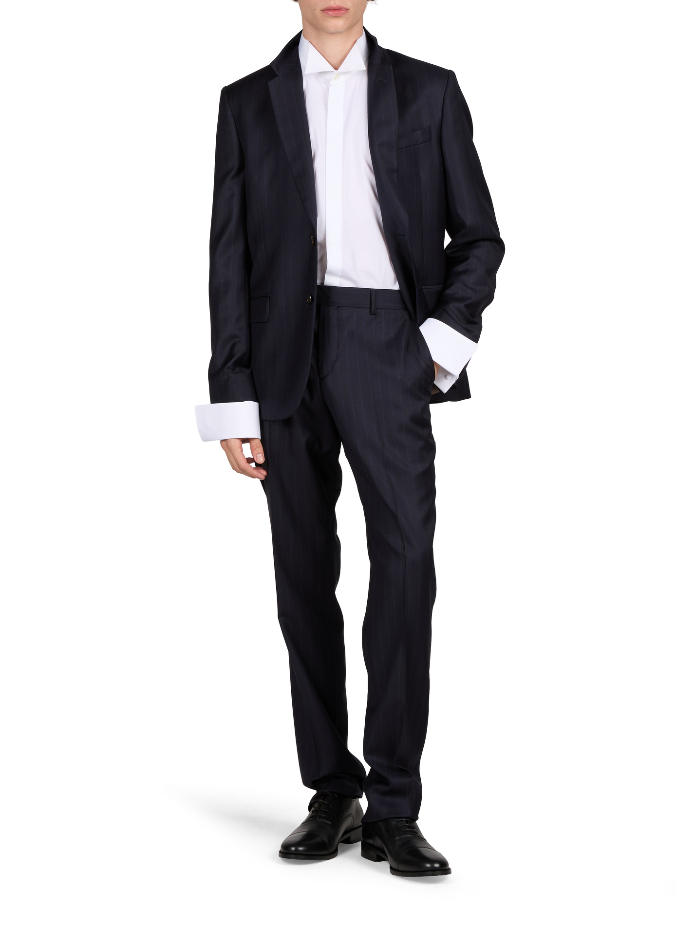 Straight Striped Wool Blazer PAUL SMITH Blue