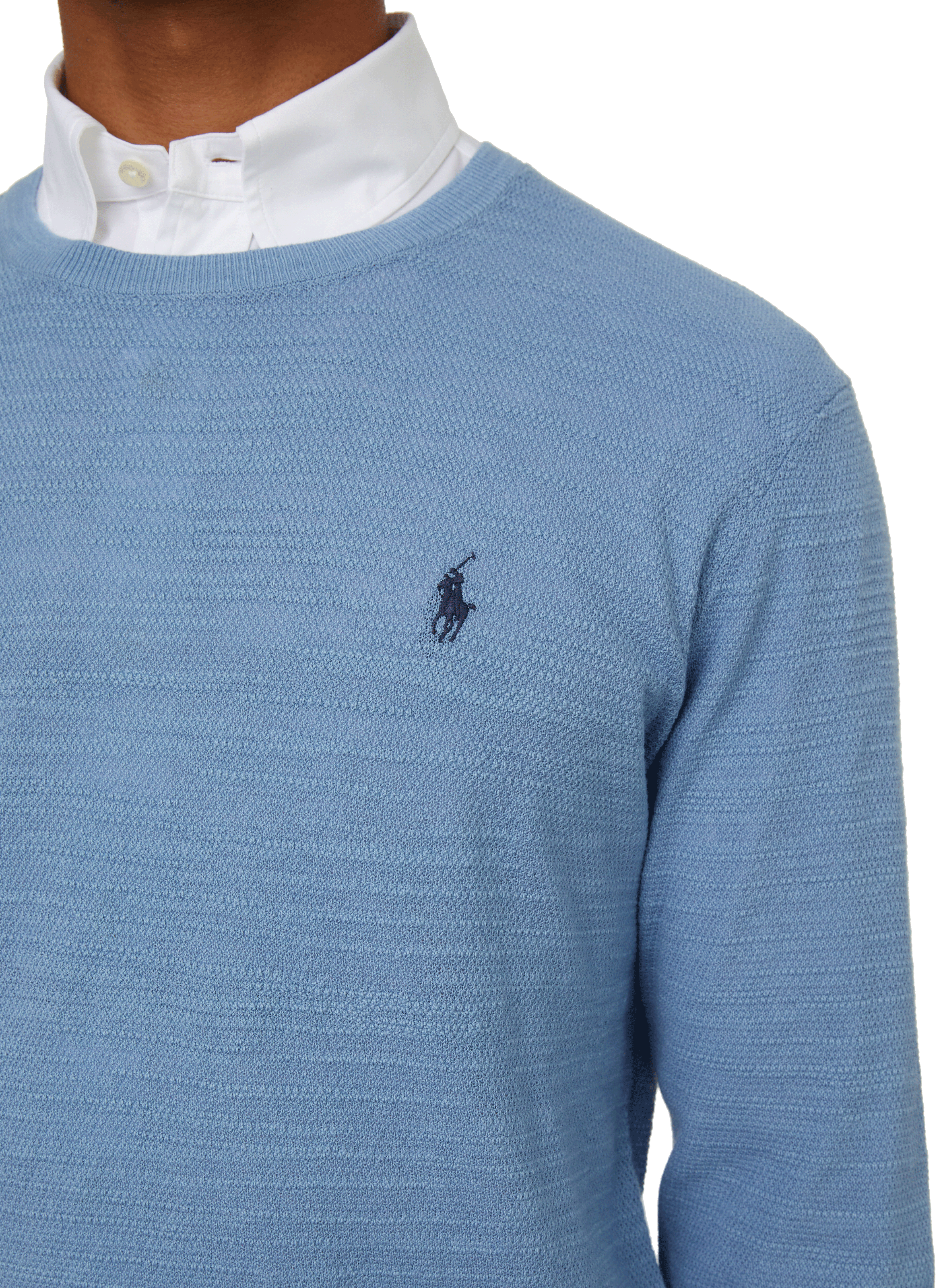 Fine cotton and linen jumper POLO RALPH LAUREN Blue