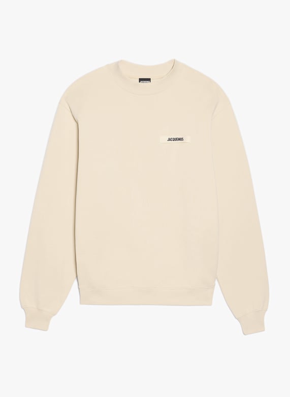 Le sweatshirt gros grain Beige Jacquemus Homme