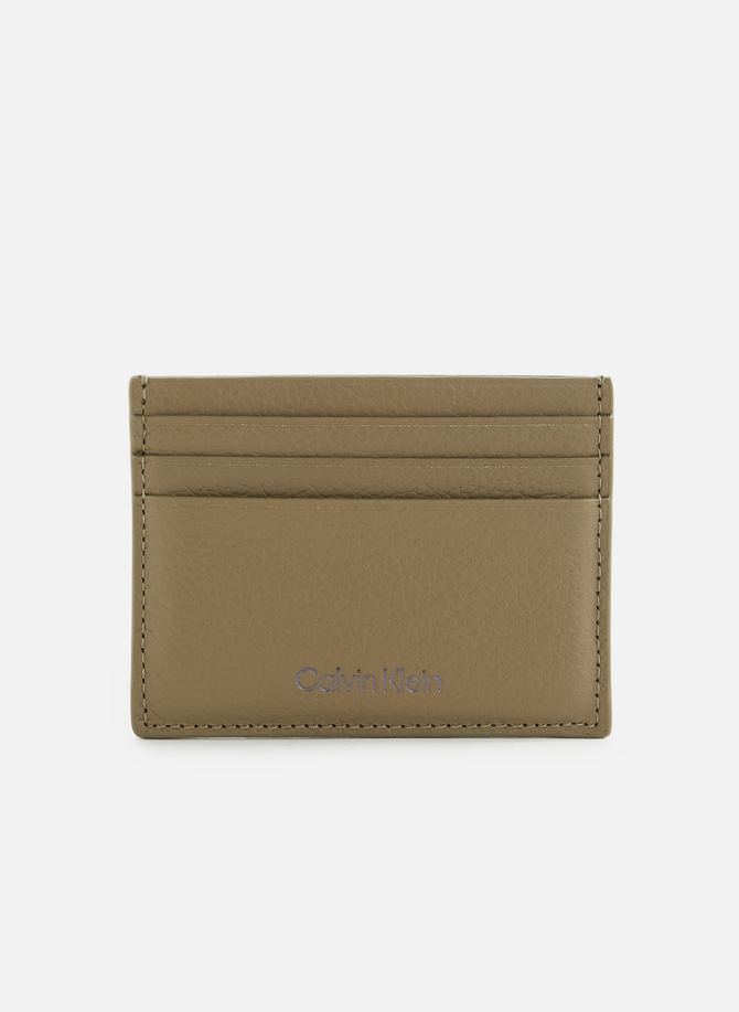 Leather card holder with chain CALVIN KLEIN