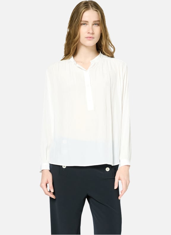 Blouse en satin - urenka Blanc by GERARD DAREL GERARD DAREL Blouse en satin - urenka Blanc