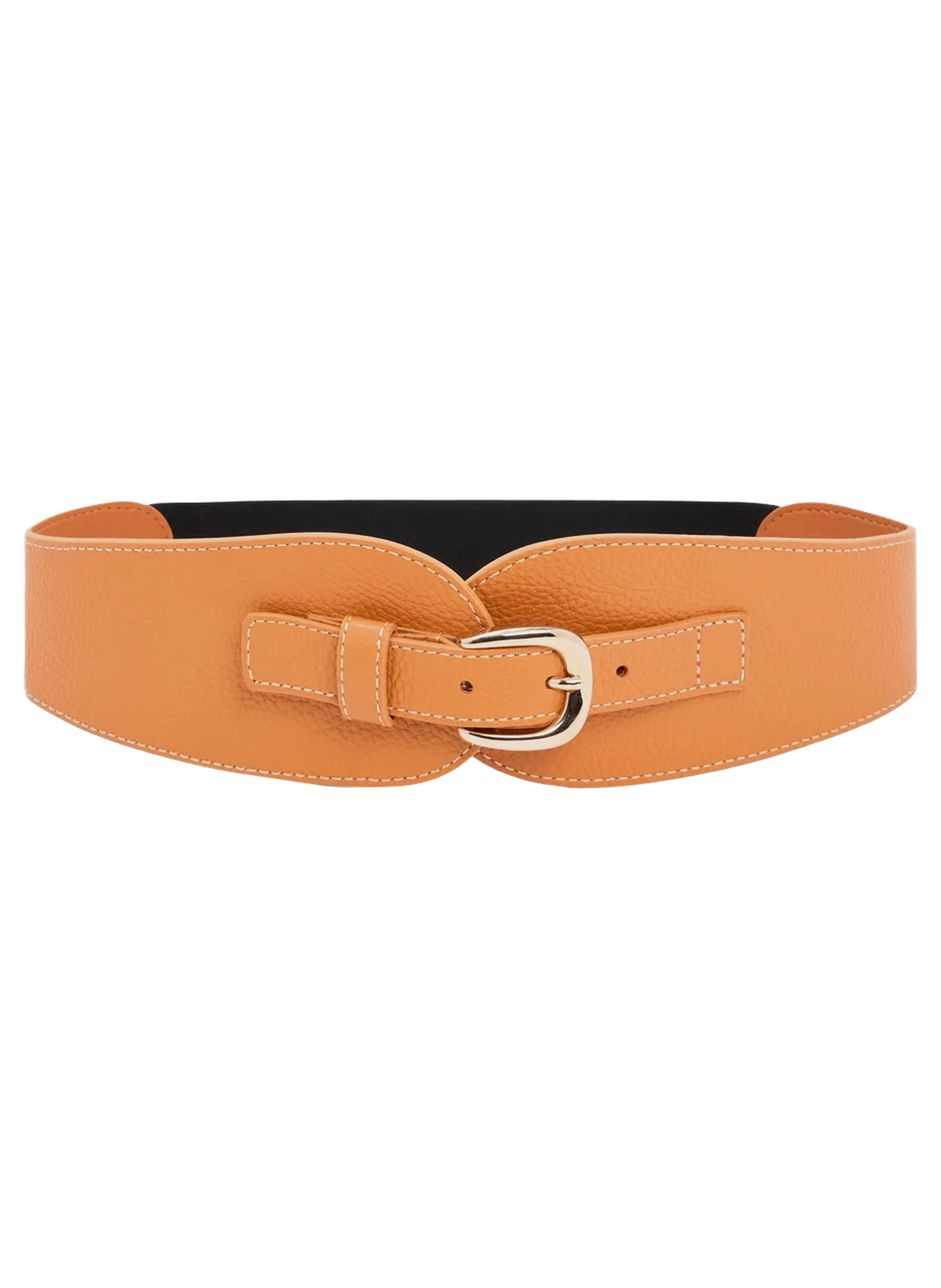 Ceinture corset en cuir - olympe GERARD DAREL Marron