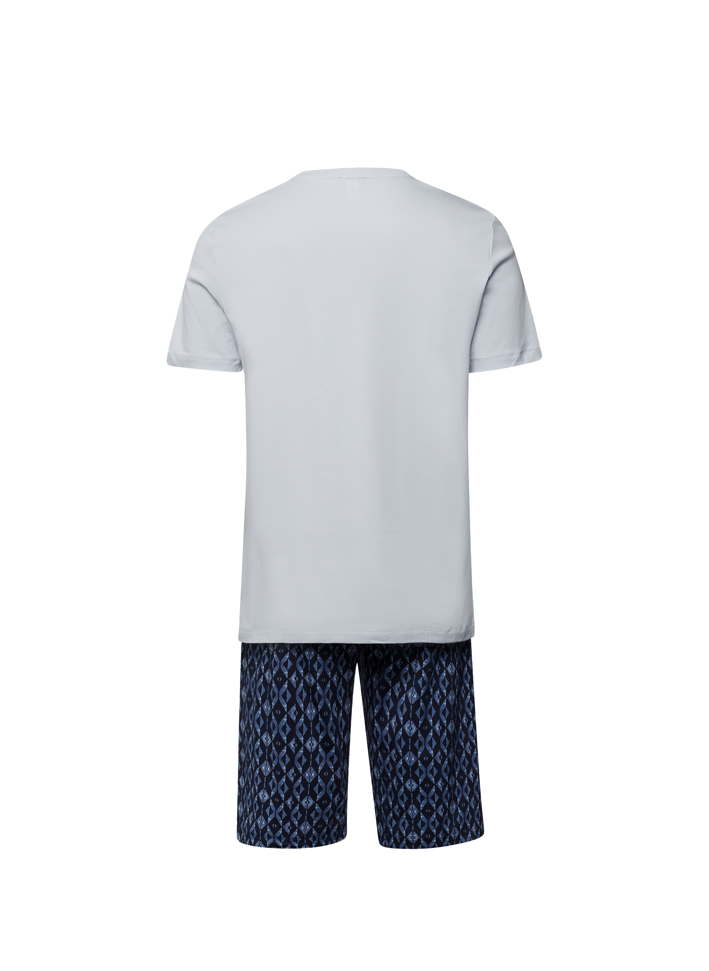 Pyjama court en coton HANRO Bleu