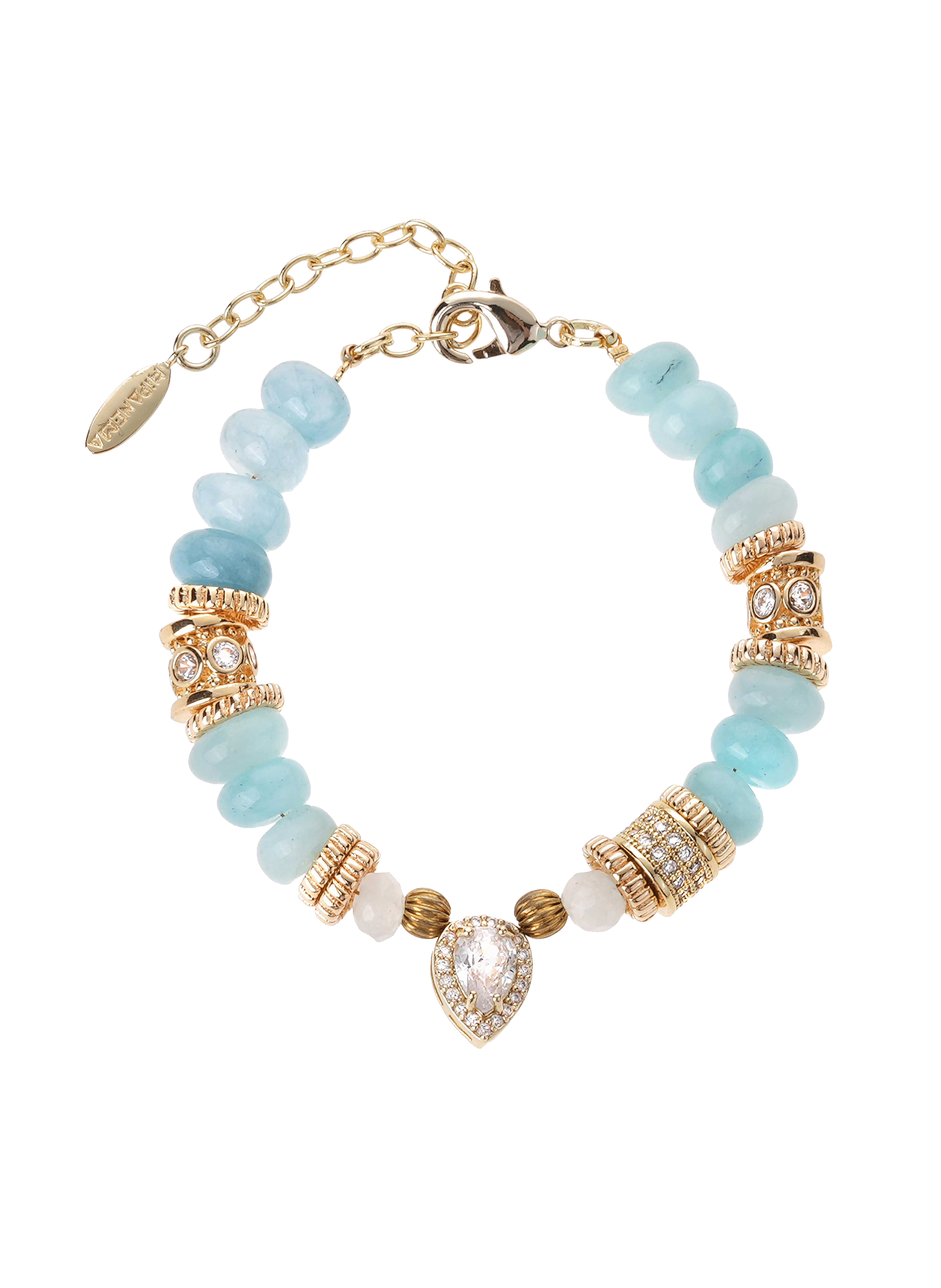 Bracelet réglable de perles olie HIPANEMA Bleu