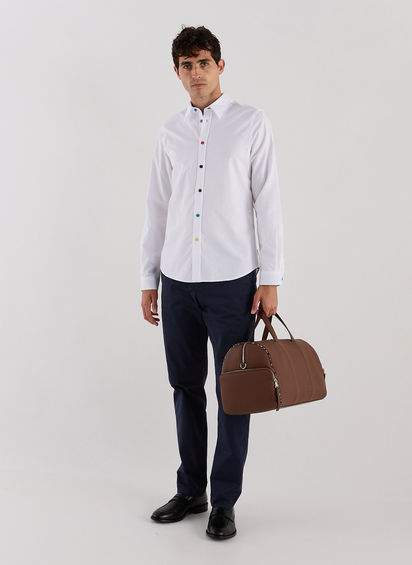 Leather travel bag PAUL SMITH Beige