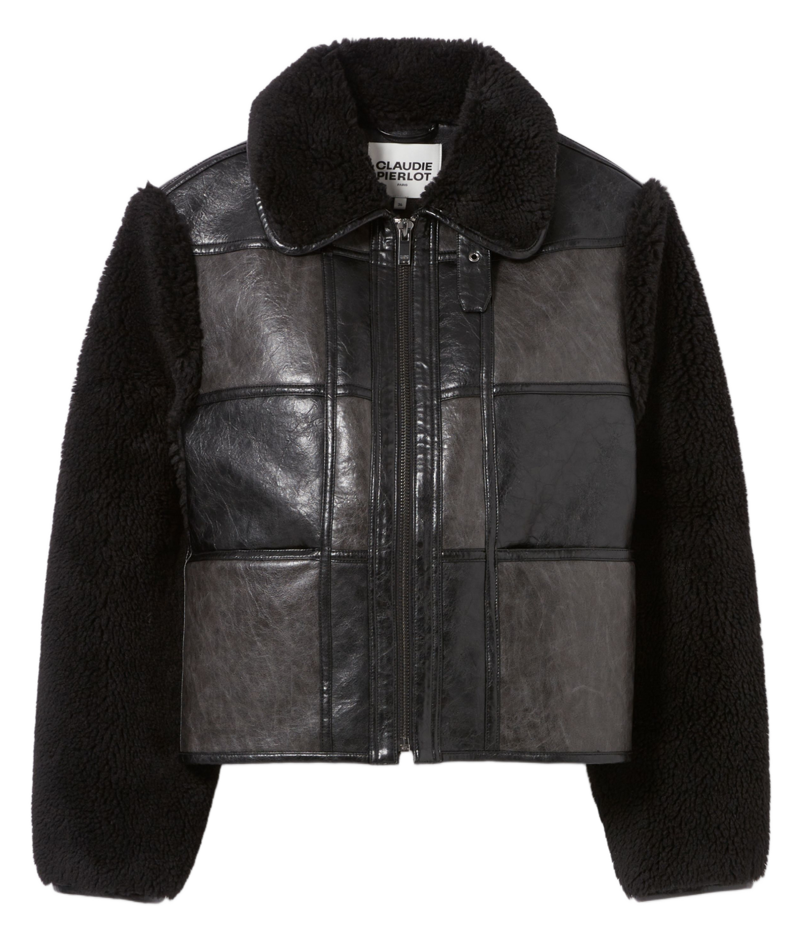 Blouson droit col classique flimb CLAUDIE PIERLOT Noir