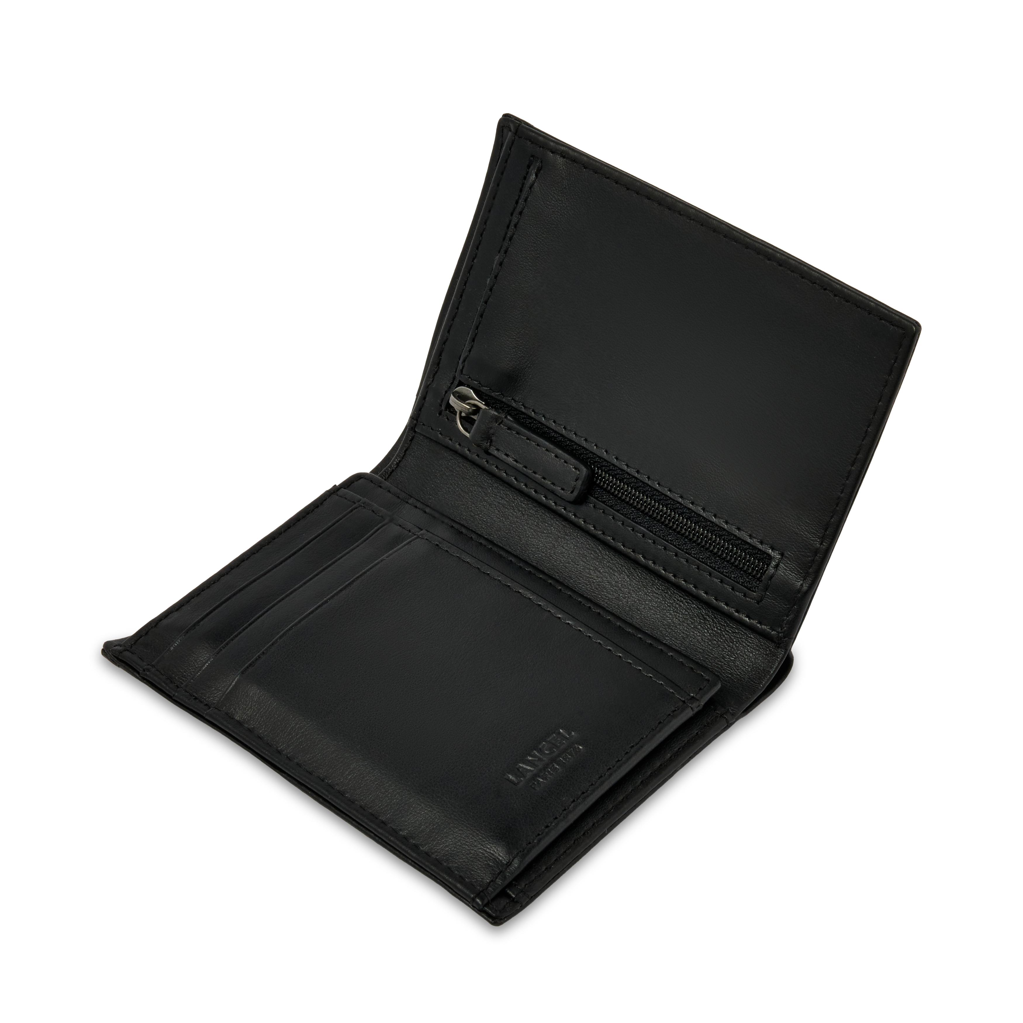 Portefeuille européen léon de lancel en cuir LANCEL Noir