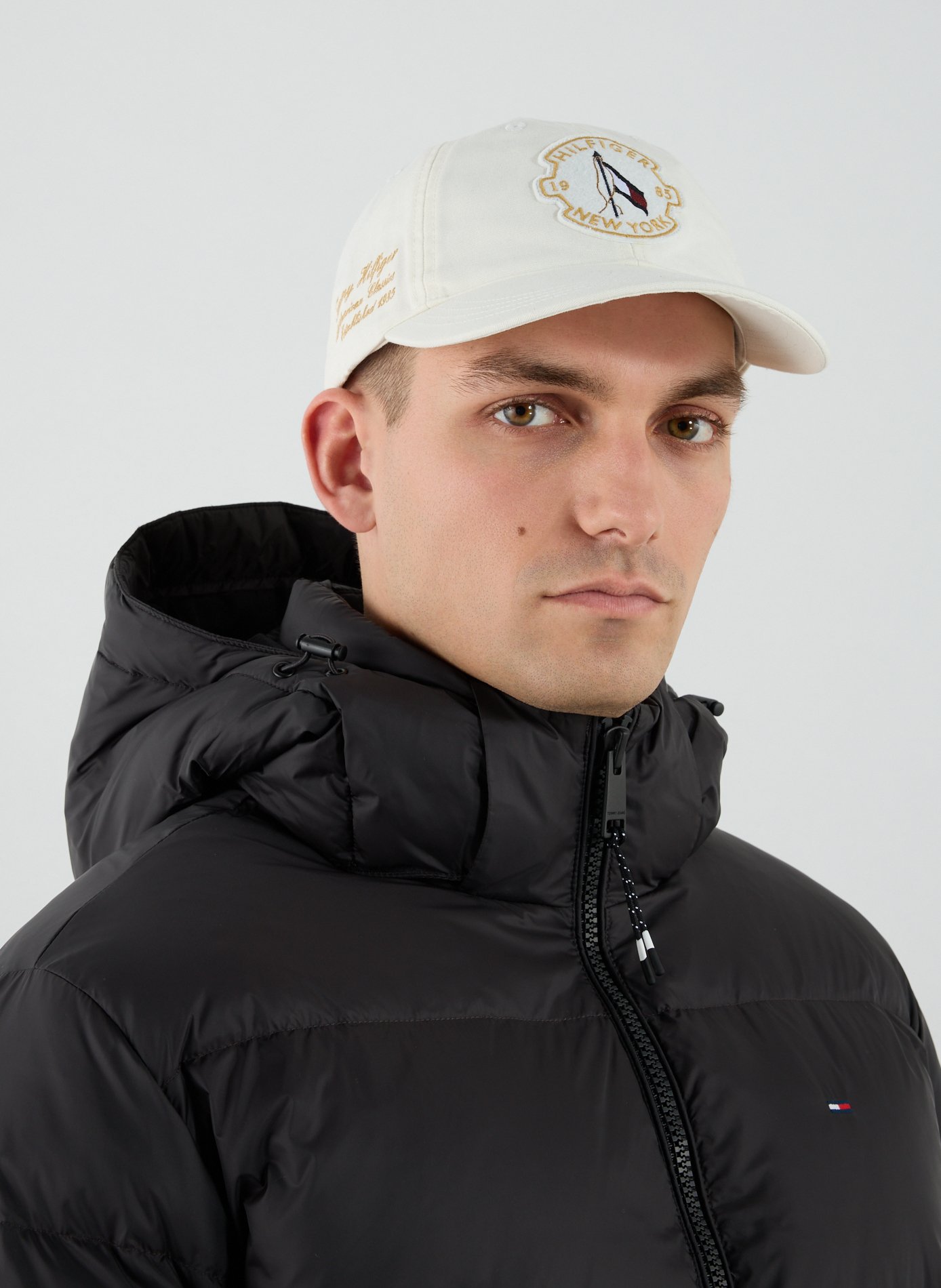 Embroidered cotton baseball cap TOMMY HILFIGER White