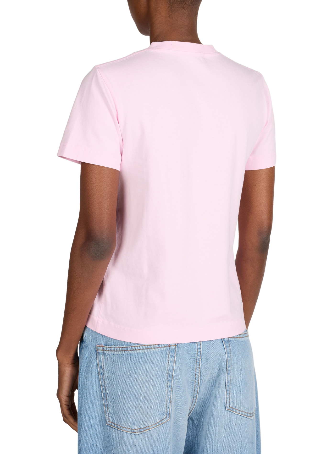 T-shirt droit Gros Grain en coton JACQUEMUS Rose