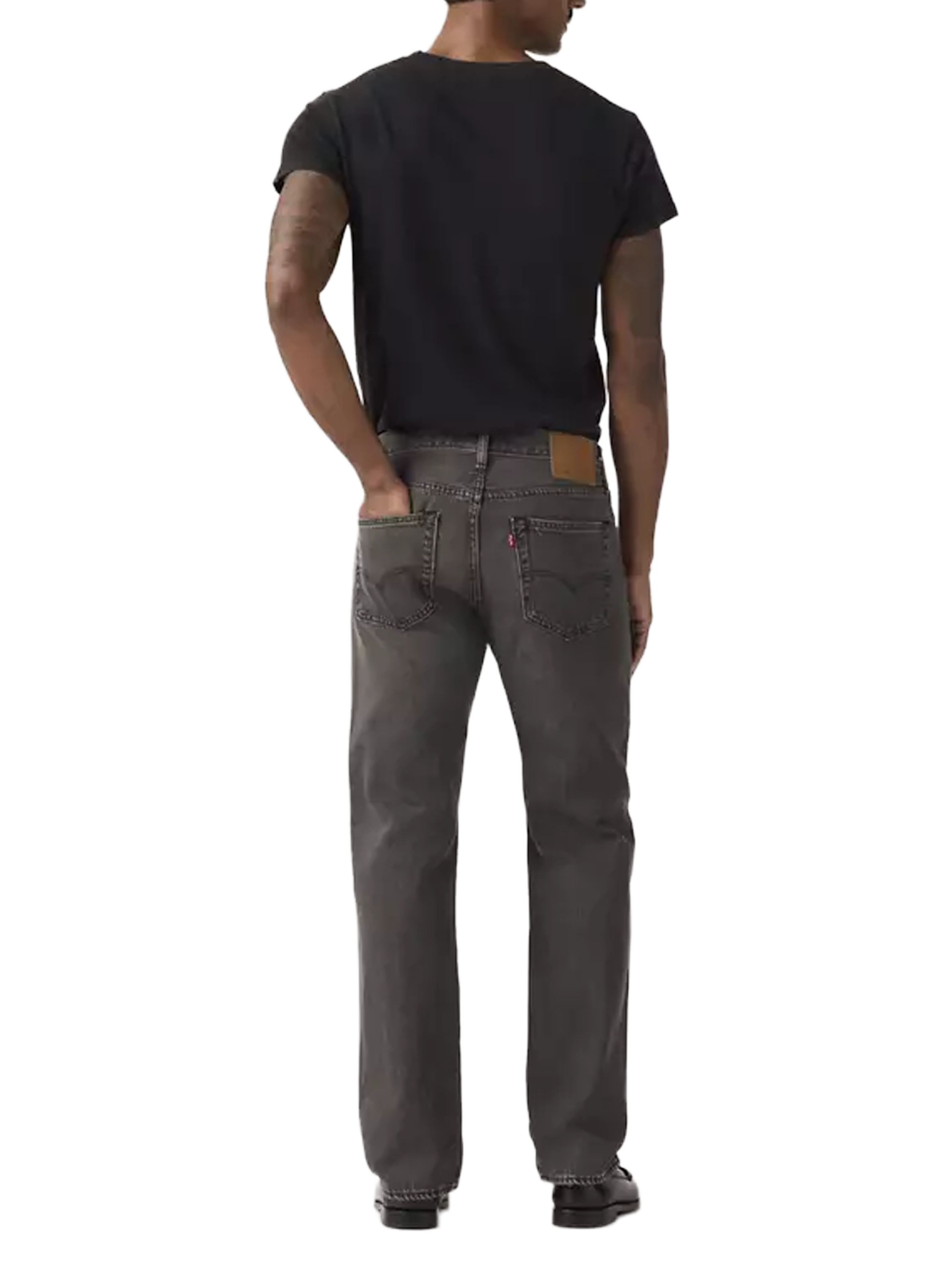 <p>Straight leg jeans 501 in cotton</p> LEVI'S Black