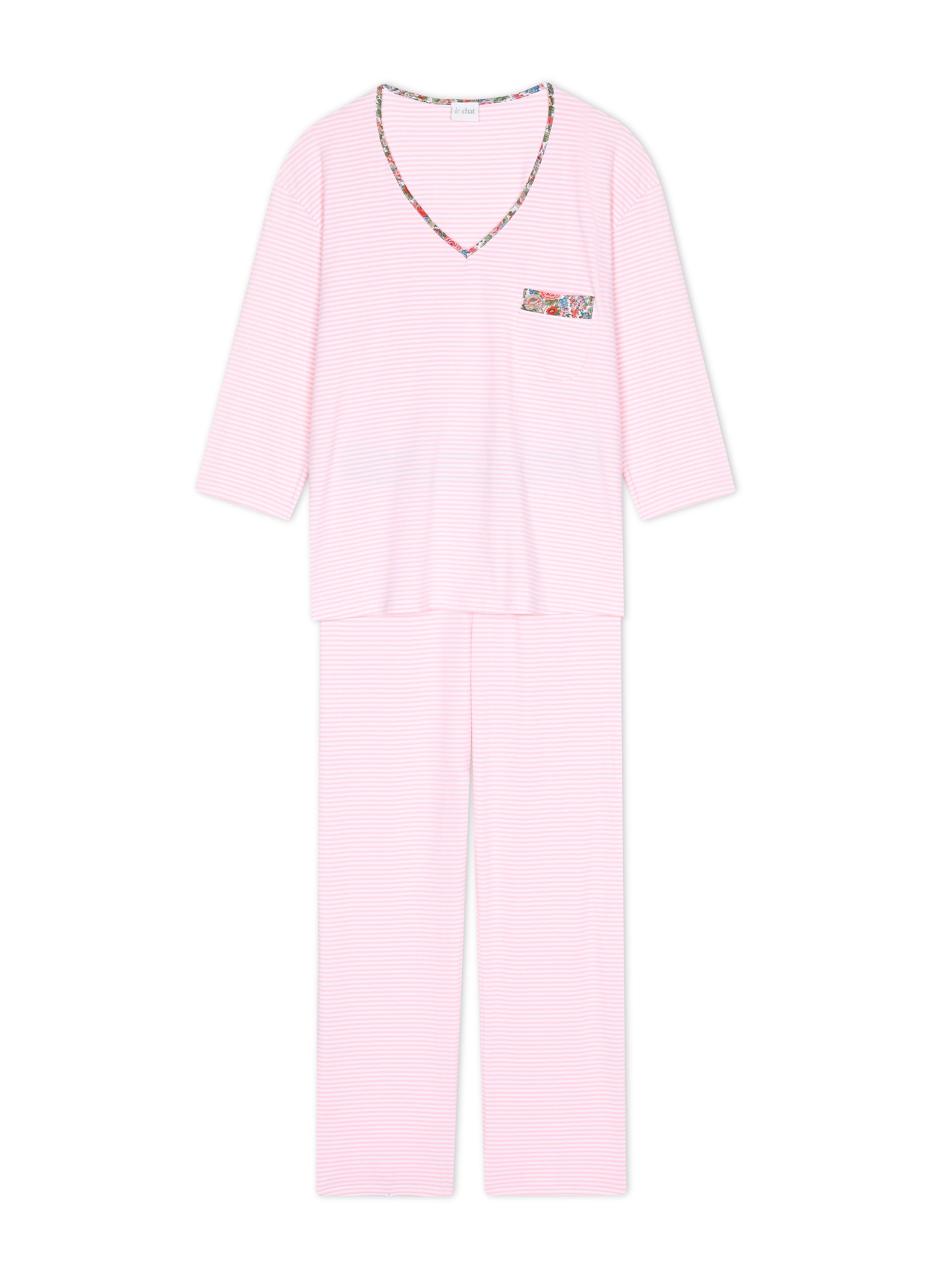 Pyjama en coton garden 202 LE CHAT Multicolore