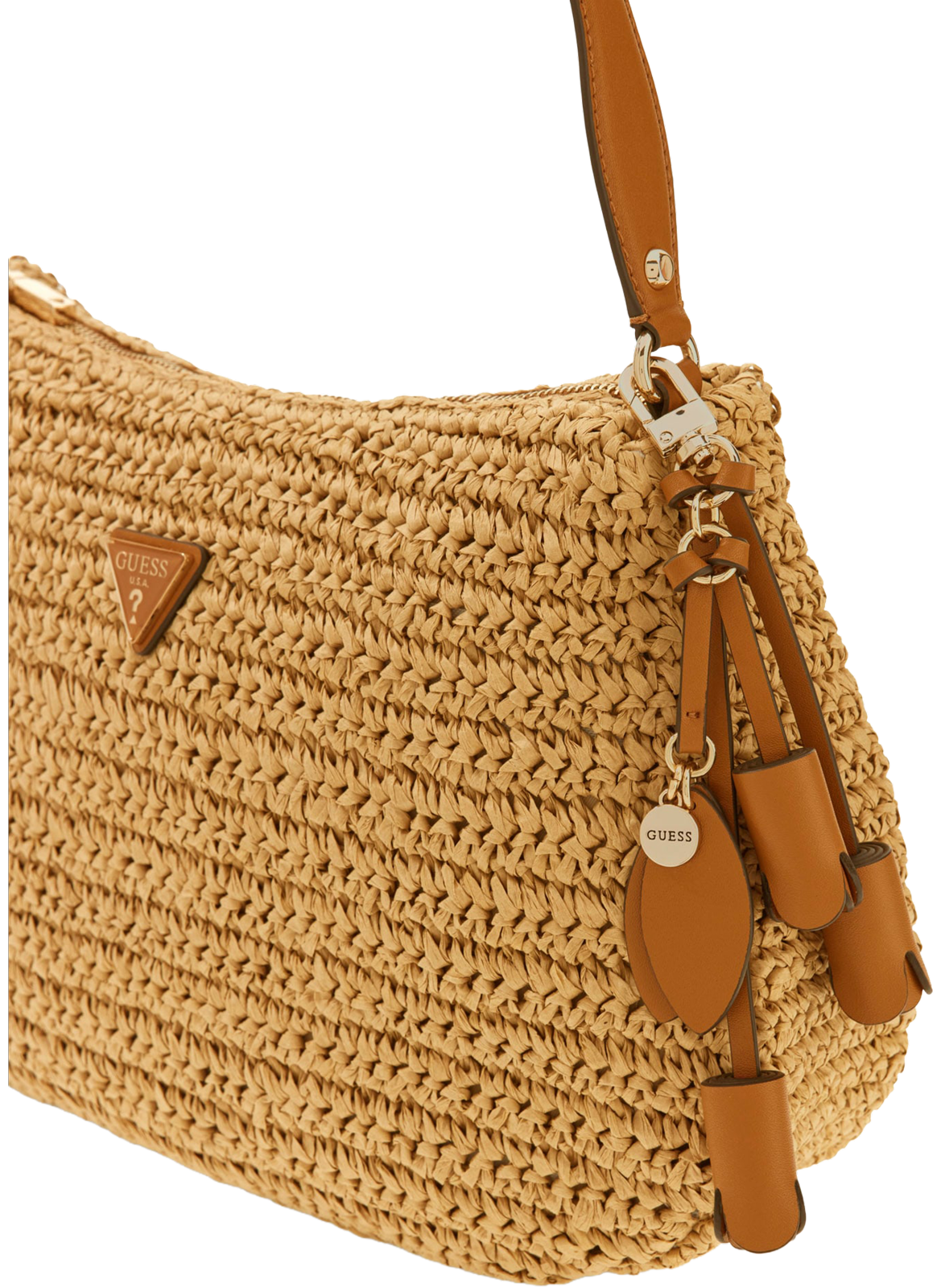 Ofelia straw handbag GUESS Brown