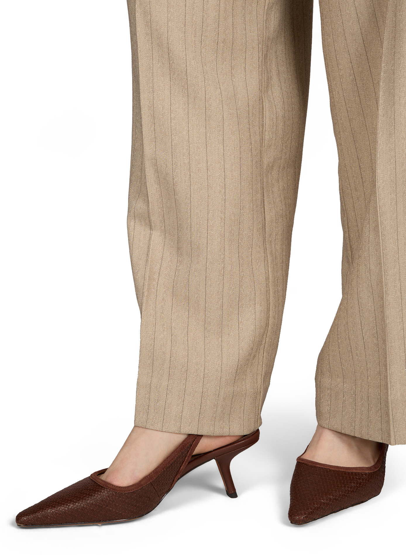 Textured slingbacks SAM EDELMAN Brown