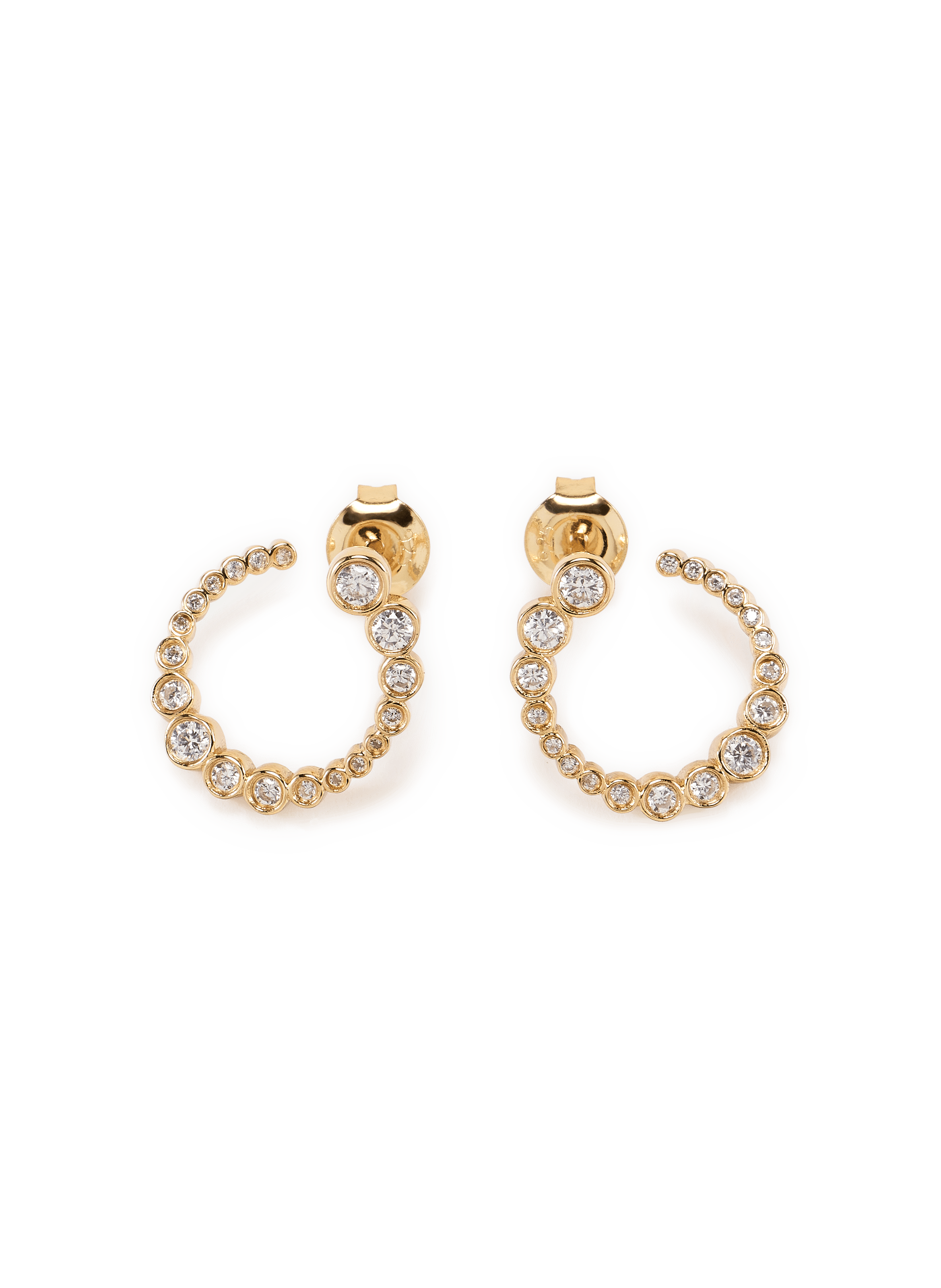 Boucles d'oreille spirales Odette RAGBAG Doré