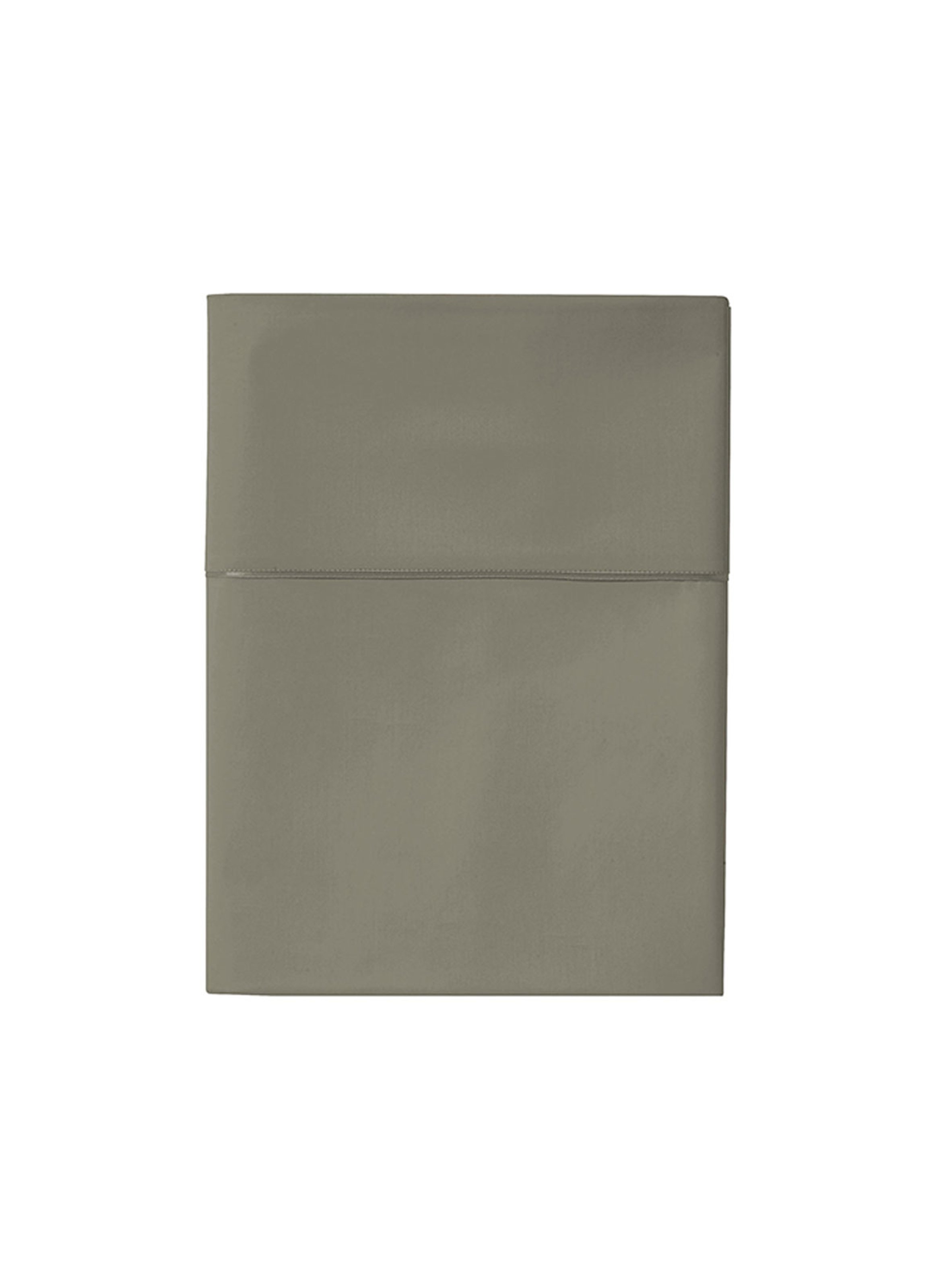 Drap plat uni en satin de coton bio, teophile ALEXANDRE TURPAULT Vert