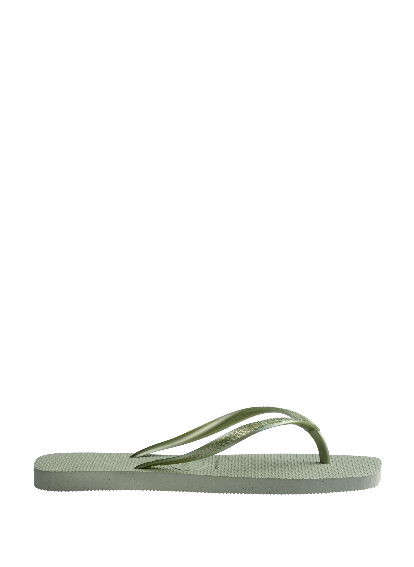 Slim flip flops SQUARE Smoke green