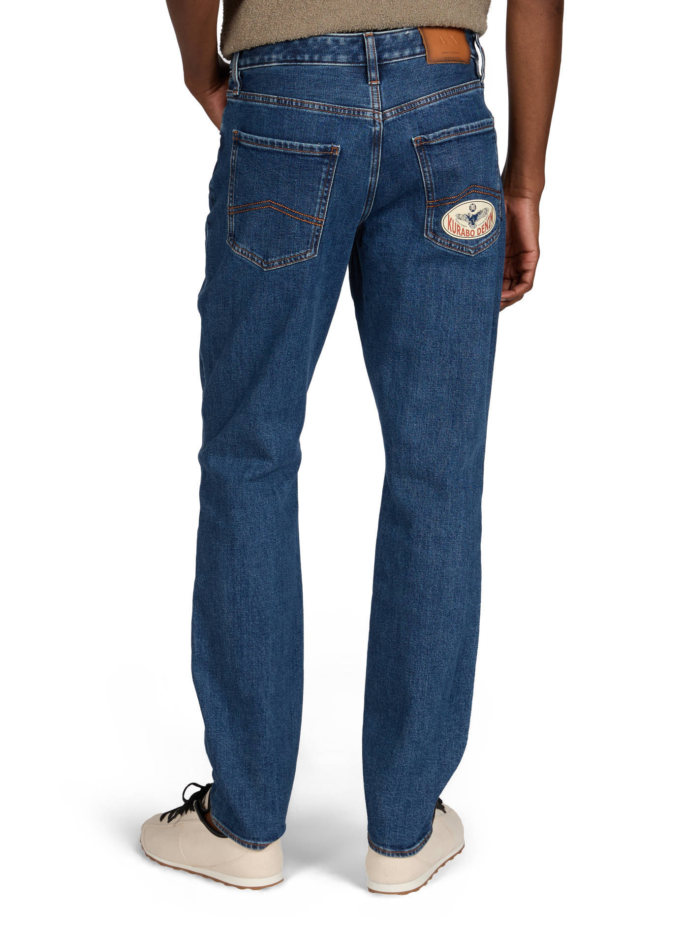 Cotton-blend slim-fit jeans ARMANI EXCHANGE Blue