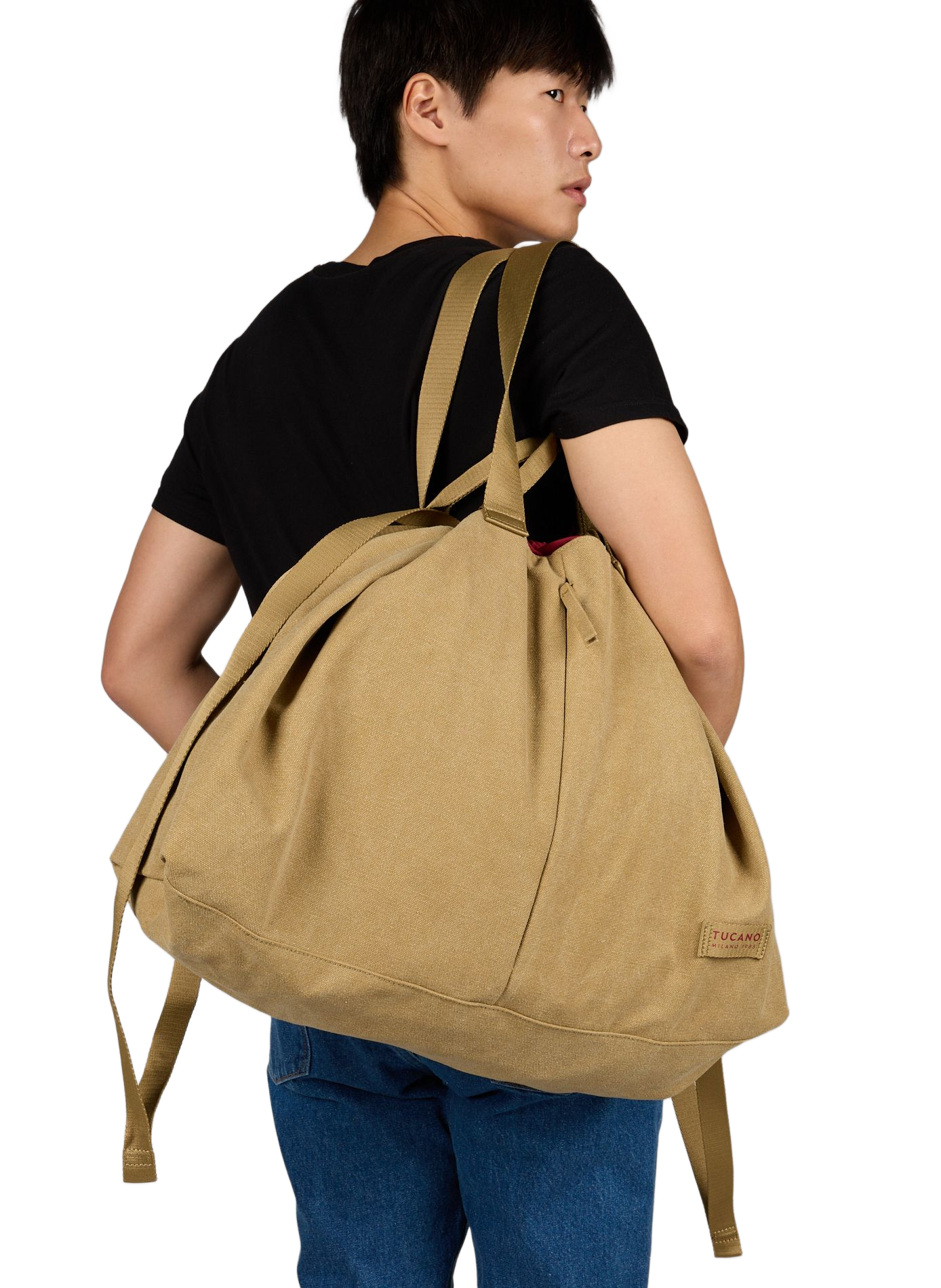 Bcash weekend bag in blended cotton TUCANO Khaki