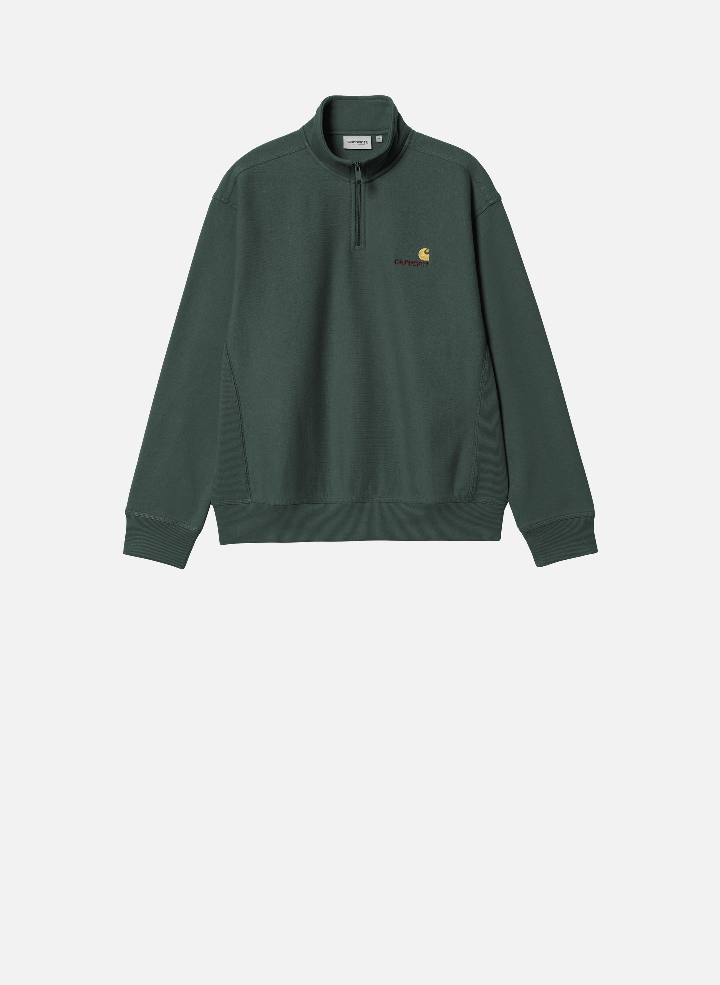 Sweat zippé half zip american script CARHARTT WIP Vert