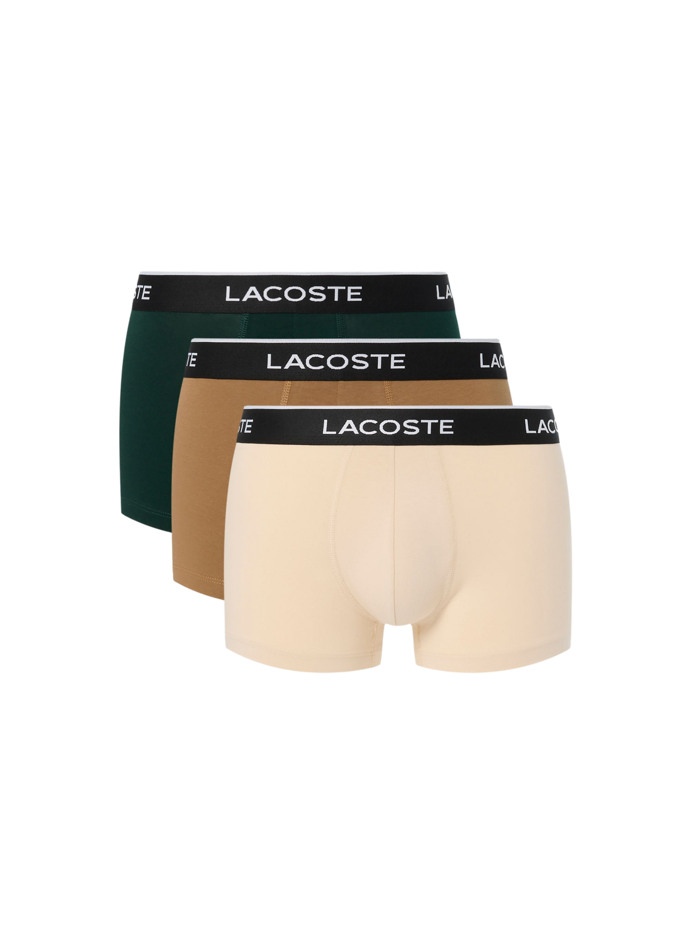 Lot de 3 boxers en coton LACOSTE Multicolore
