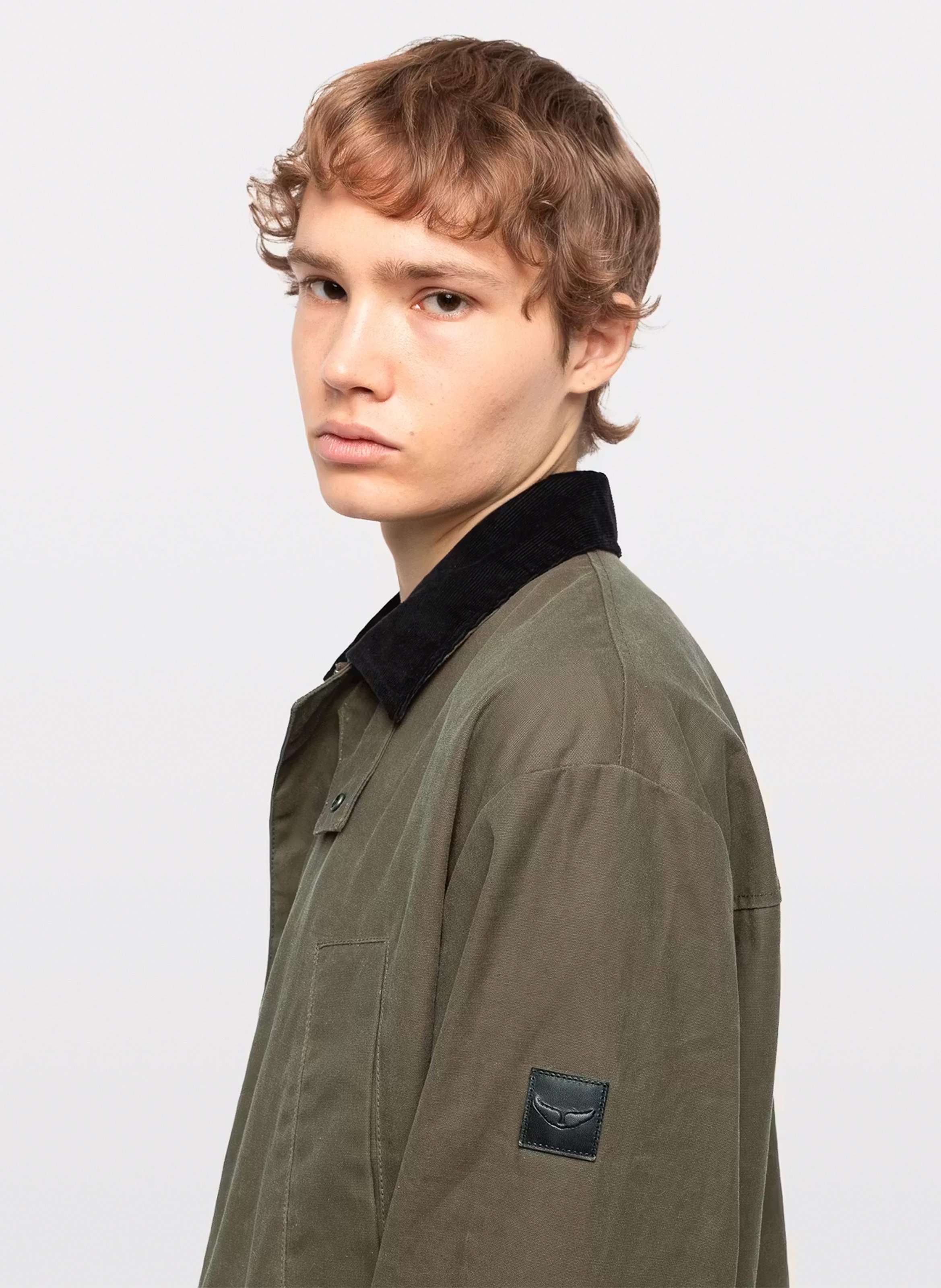 Blouson oversize col classique en coton kapola ZADIG&VOLTAIRE Beige