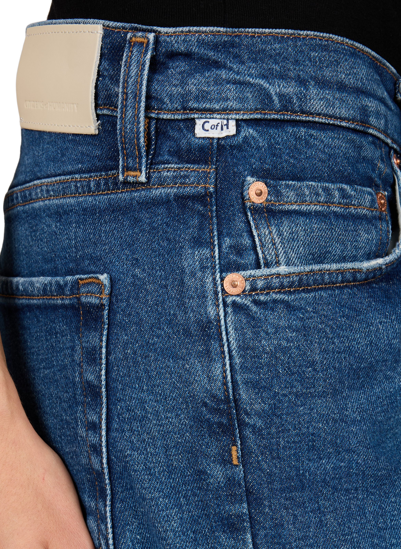 Savannah cotton cigarette jeans CITIZENS OF HUMANITY Blue