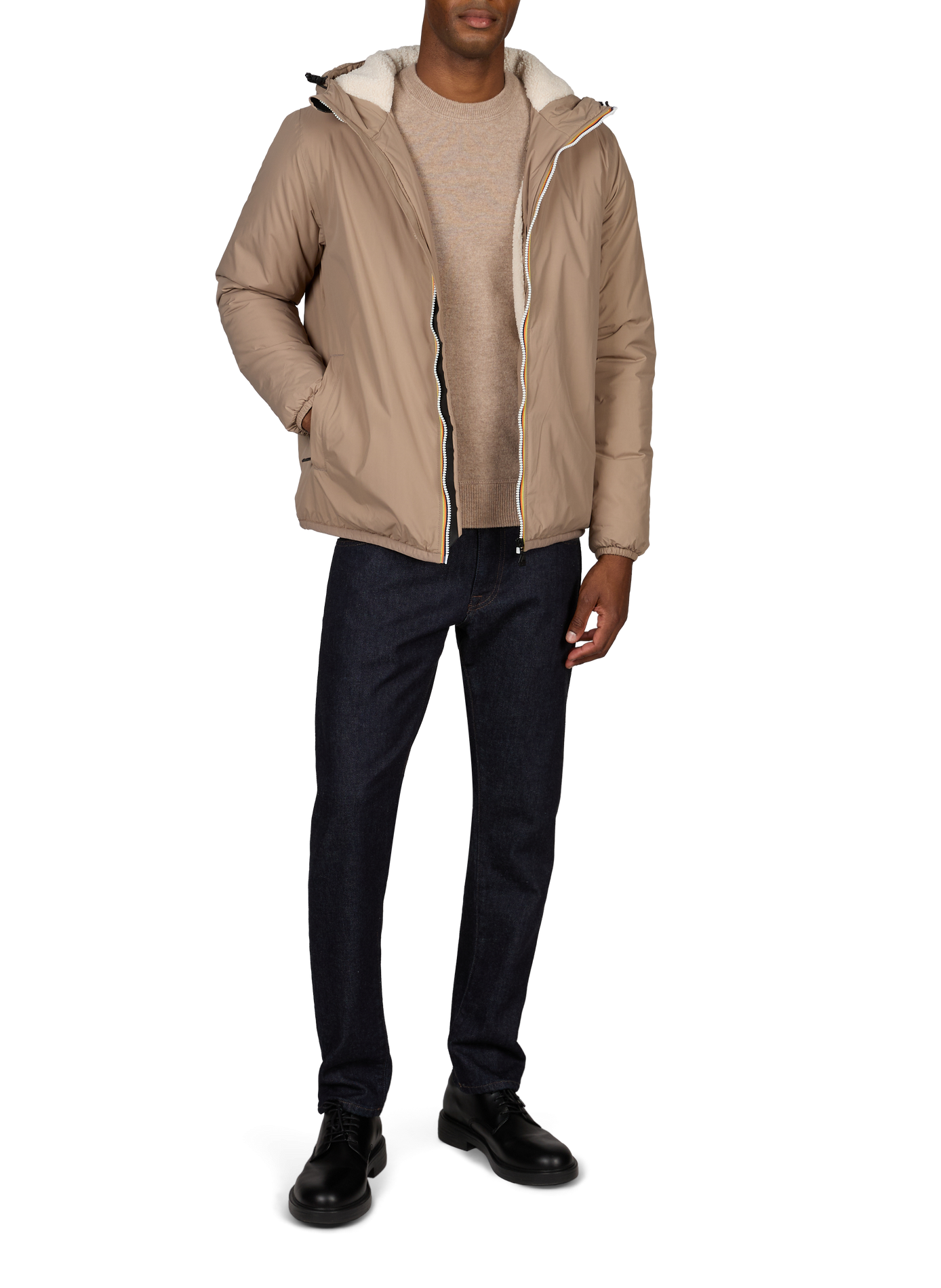 Jacket The Real Claude K-WAY Beige