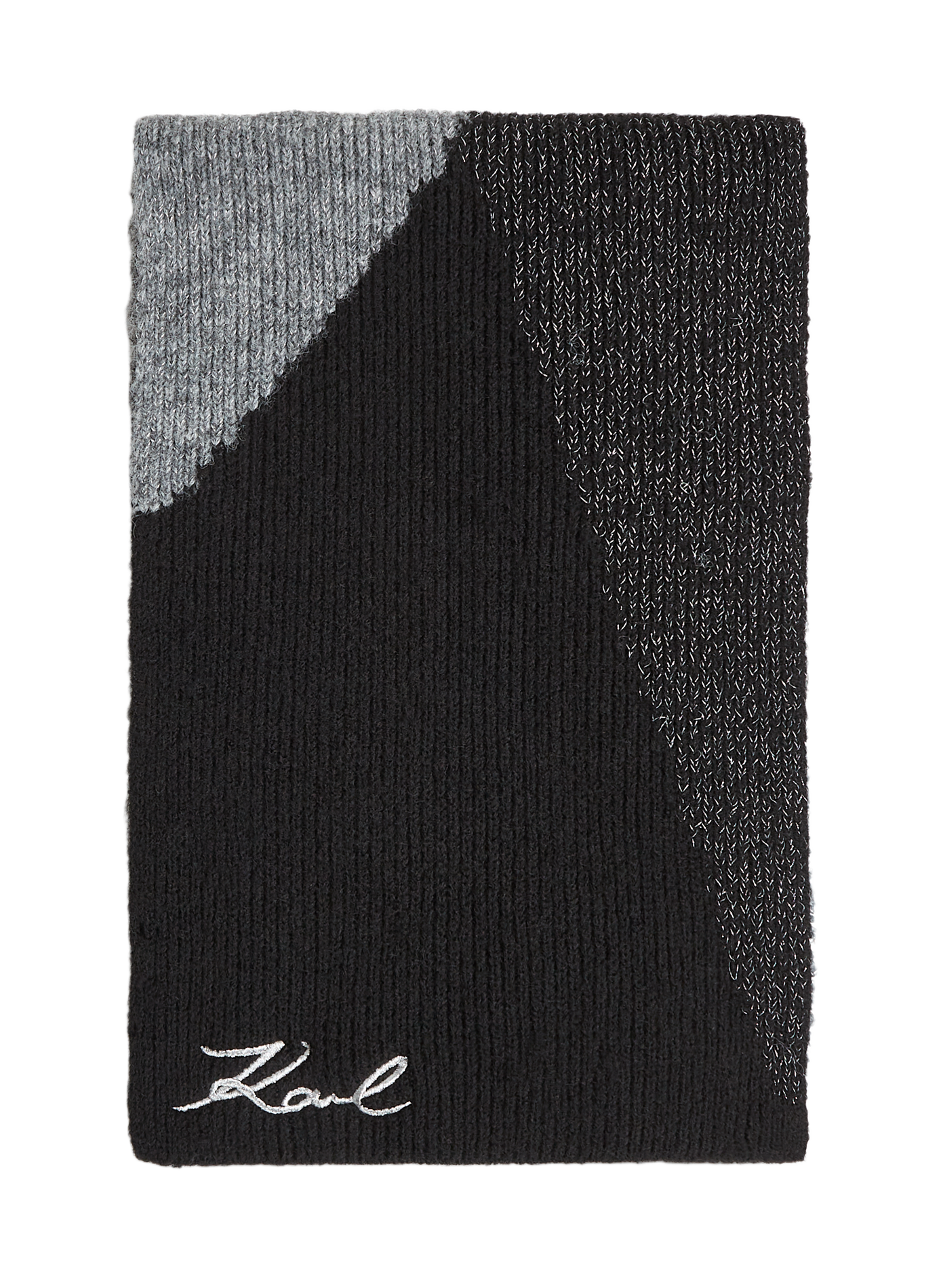Echarpe K/Signature imprimée KARL LAGERFELD Noir