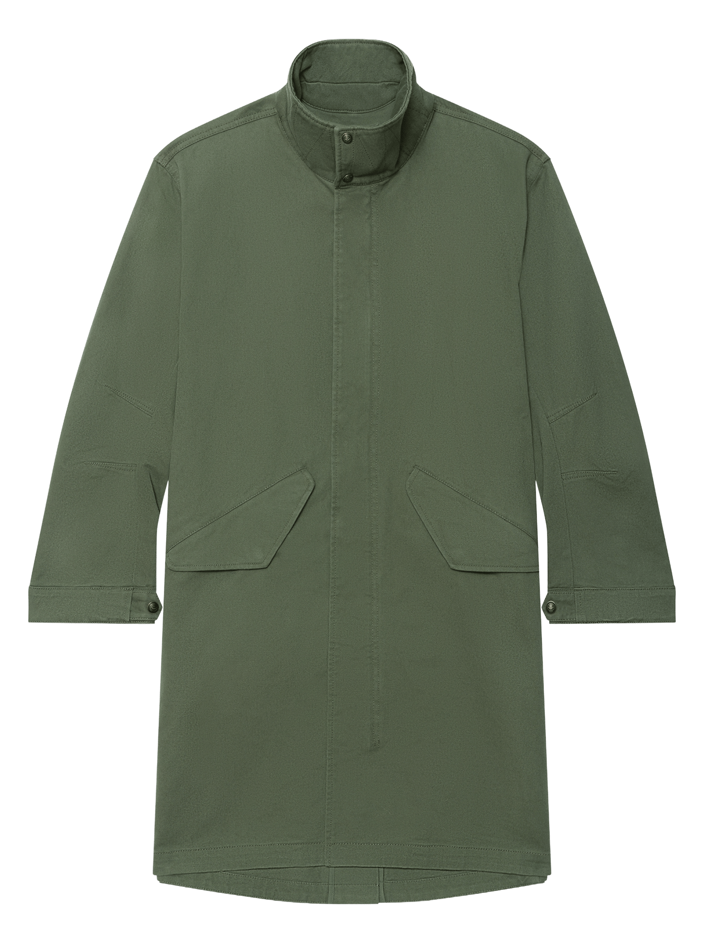 Manteau col montant boutonné uni kadri ZADIG&VOLTAIRE Vert