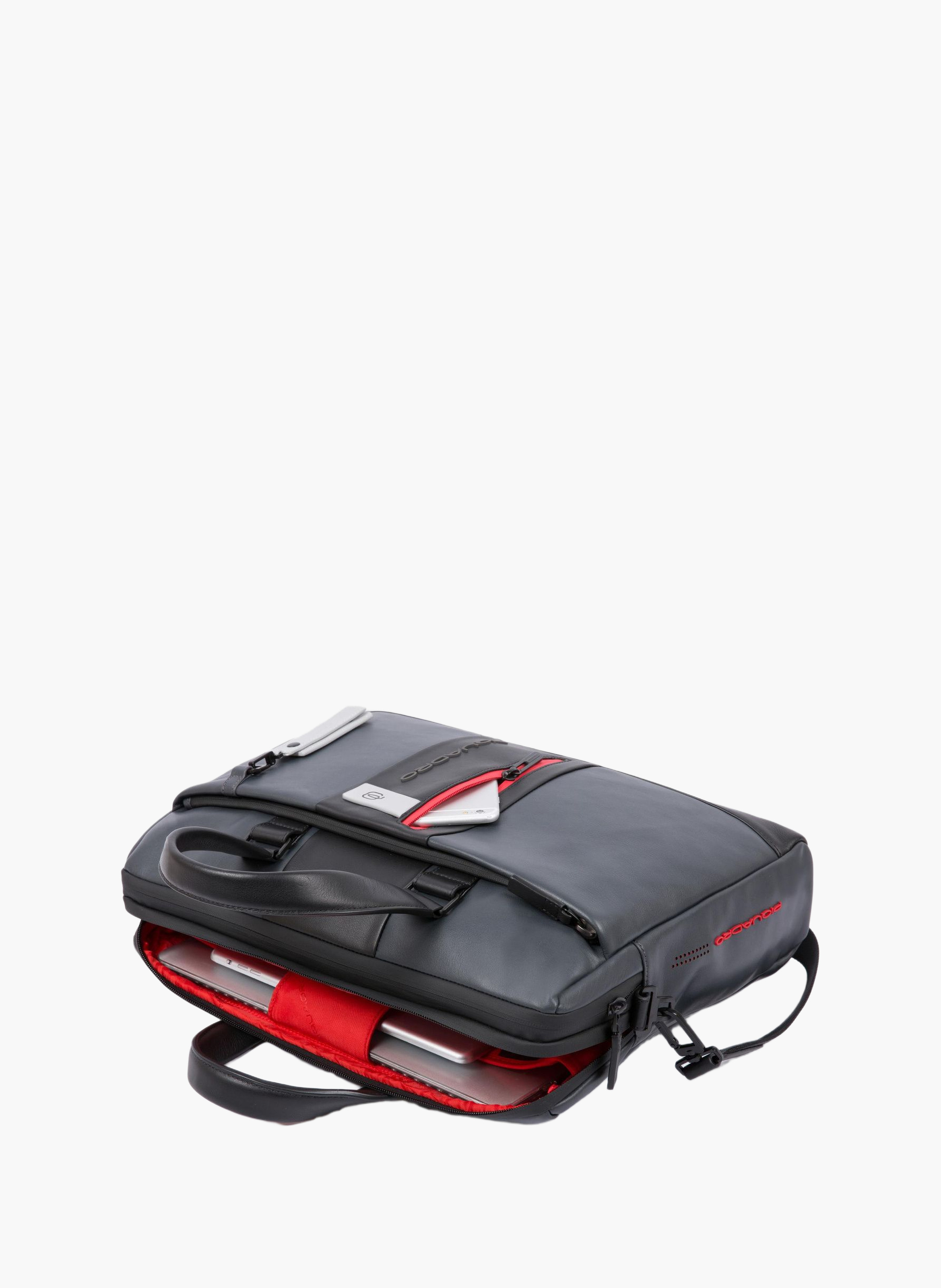 Laptop tas 15,6" met twee compartimenten PIQUADRO Grijs