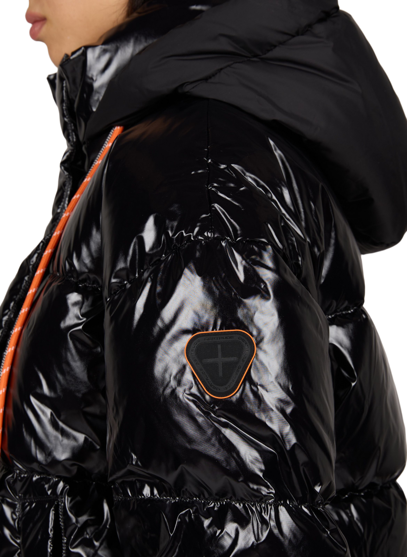 LILIBRIGHT short shiny puffer jacket GERTRUDE Black