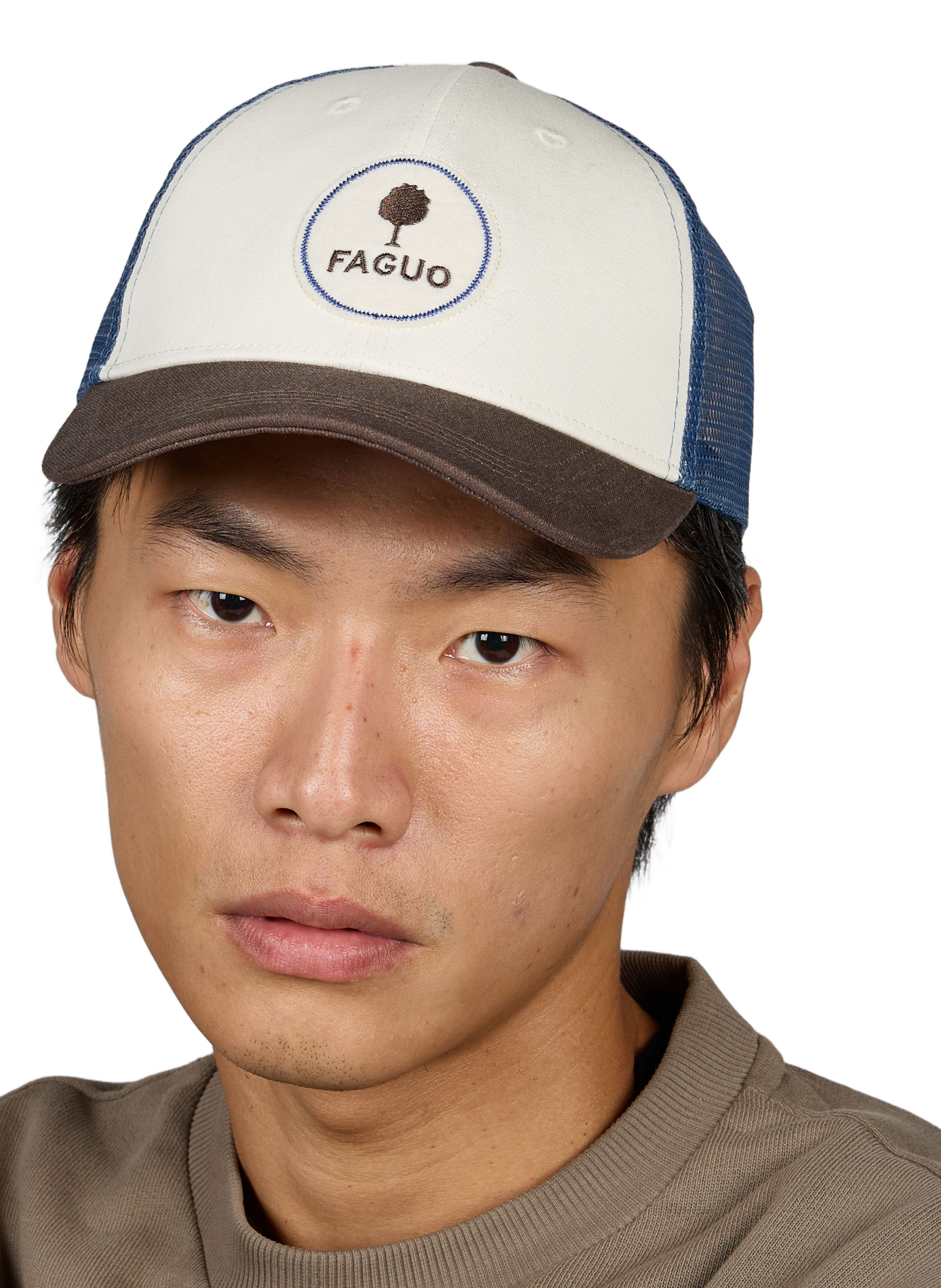 Logo baseball cap FAGUO Beige