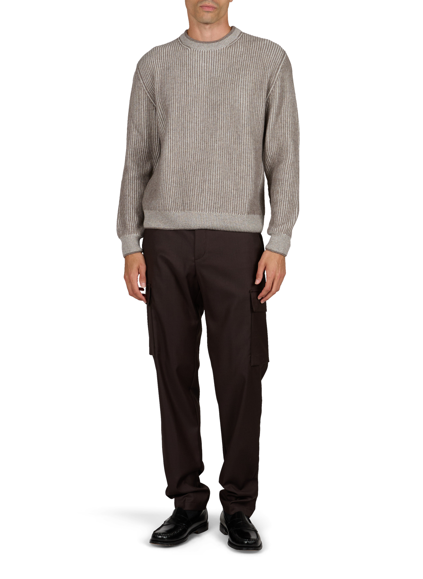 Straight wool trousers | Brown PAUL & SHARK Men
