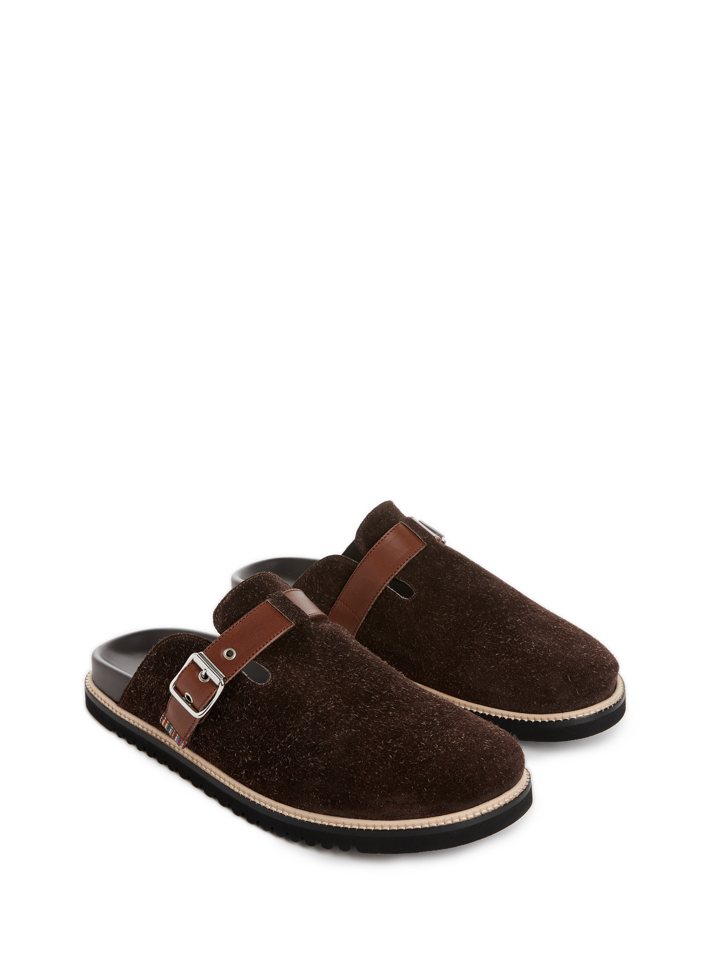 Sabots en cuir de vachette