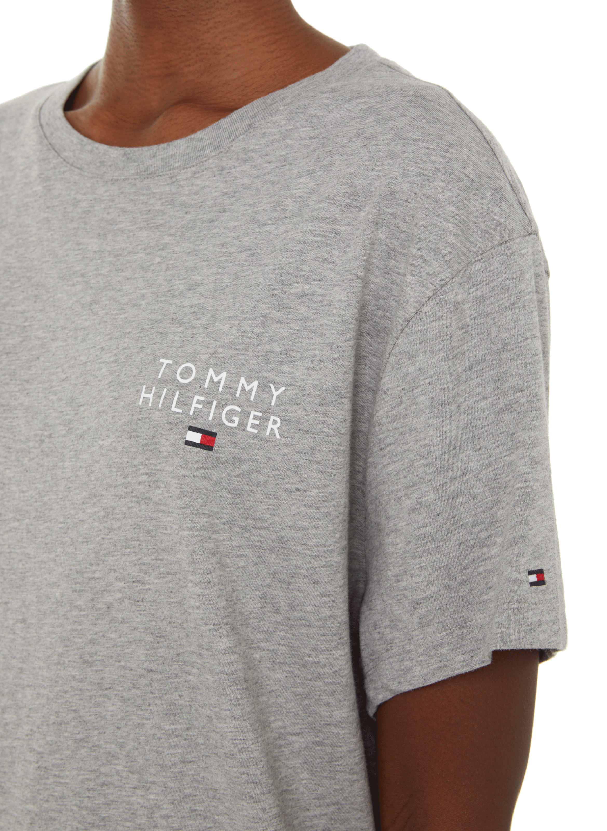 Robe t-shirt en coton organique TOMMY HILFIGER Gris