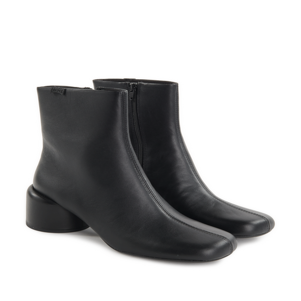 Shop Camper Leather Ankle Boots In Black